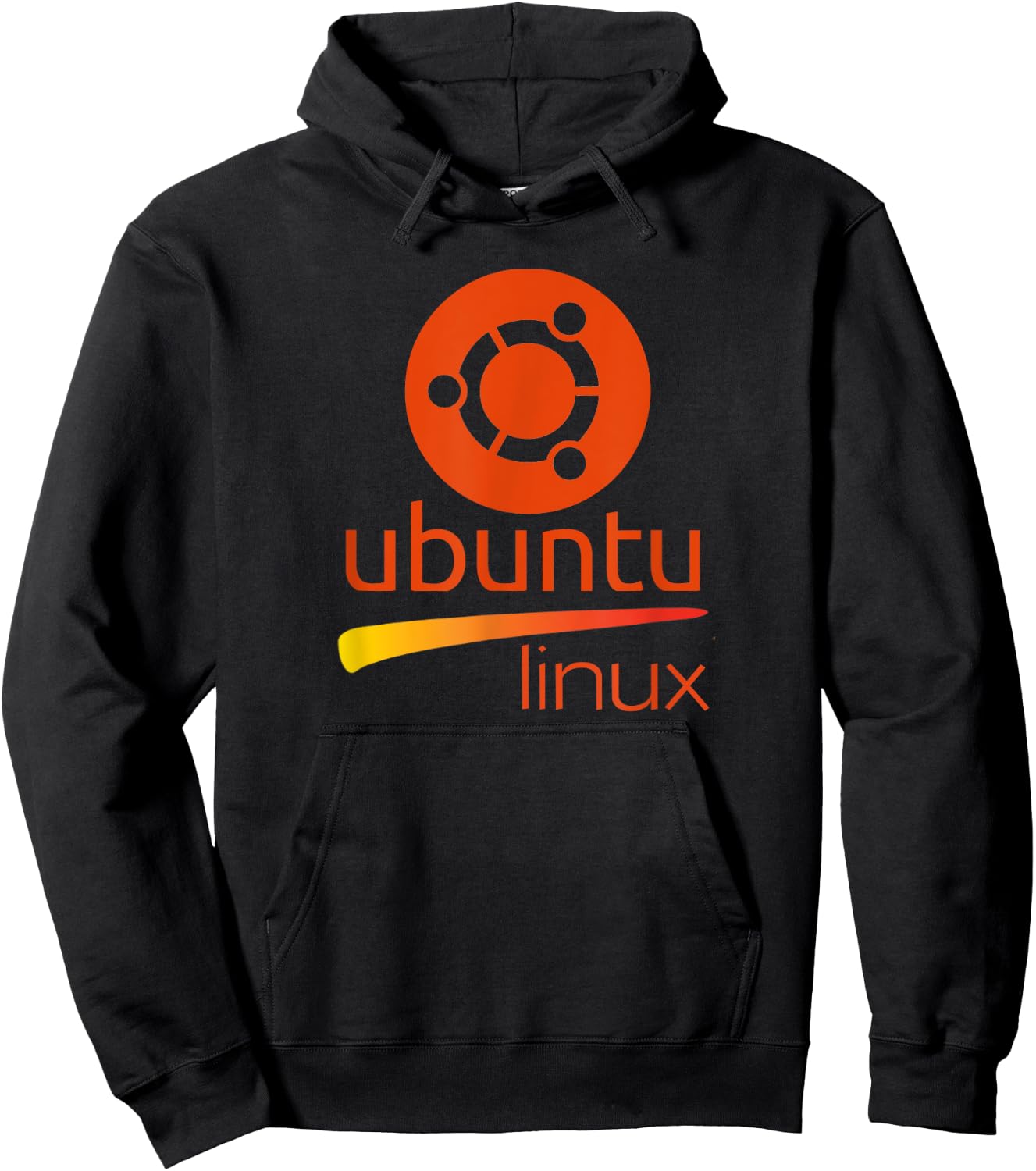 Ubuntu Linux lover with tagline and Logo Open Source Os Hoodie - Hoodie | Black