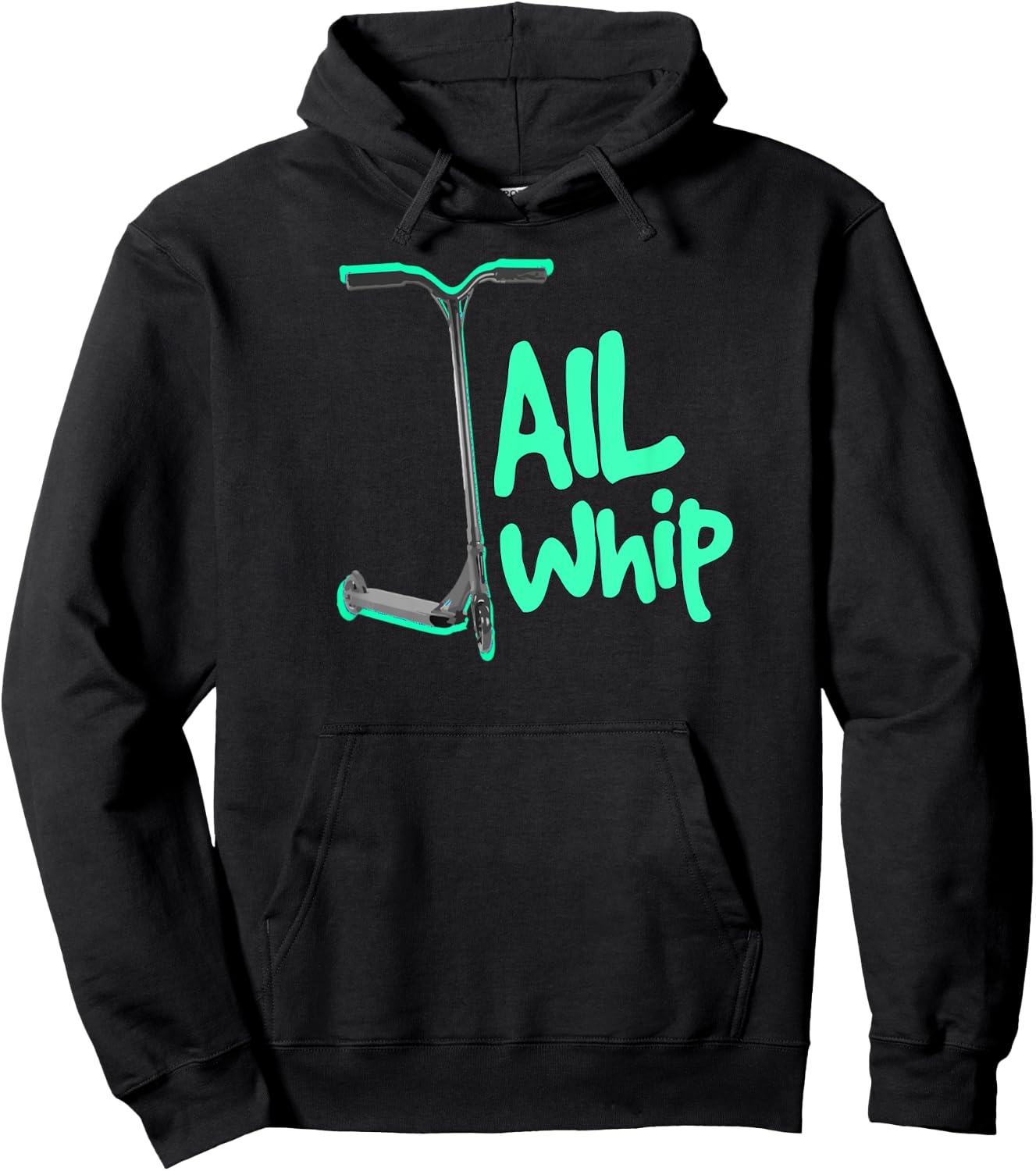 Pro Scooter Tailwhip Top For Boys & Men, Turquoise Scooter Hoodie - Hoodie | Black