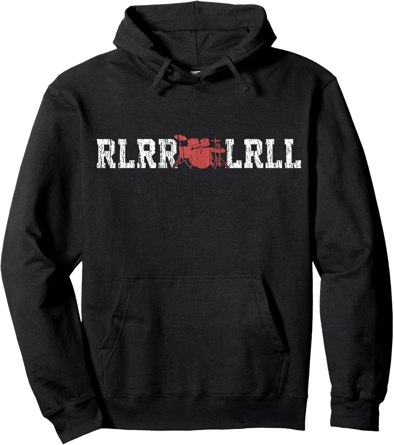 Drums Paradiddle Drum Vintage Gift Drummer Hoodie - Hoodie | Black