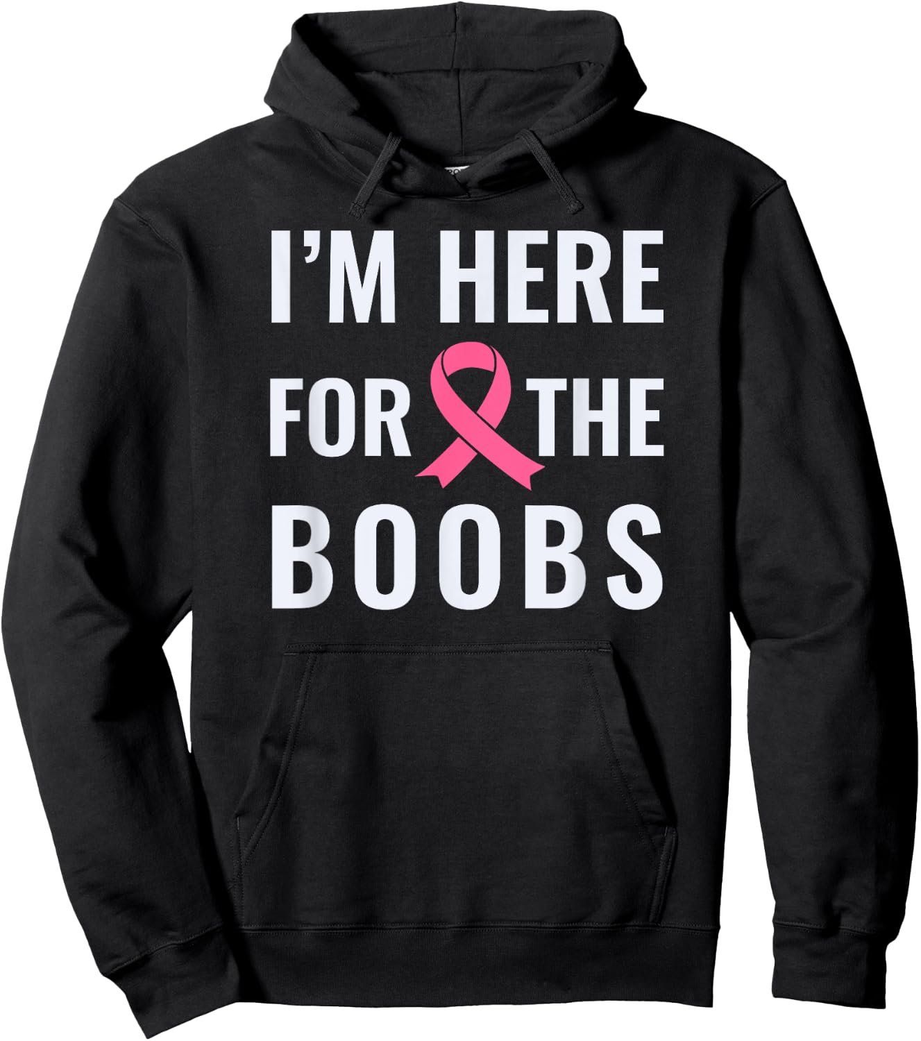 I'm here for the boobs shirt Hoodie - Hoodie | Black