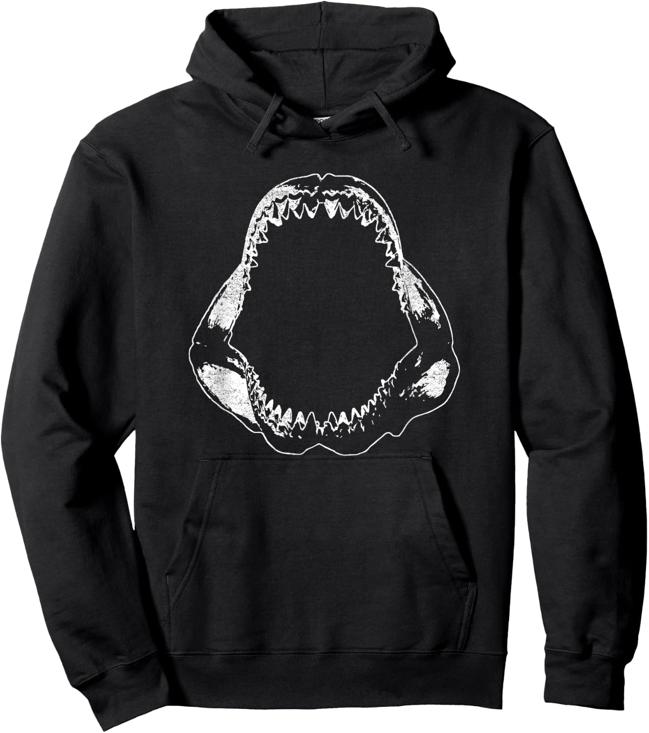 MEGALODON JAW Funny Shark Teeth Collector Hoodie - Hoodie | Black
