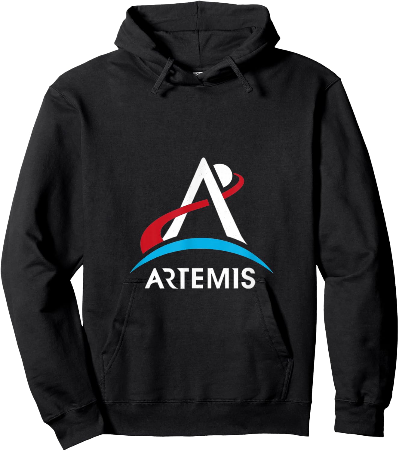 Official NASA Artemis Program White Logo Hoodie - Hoodie | Black