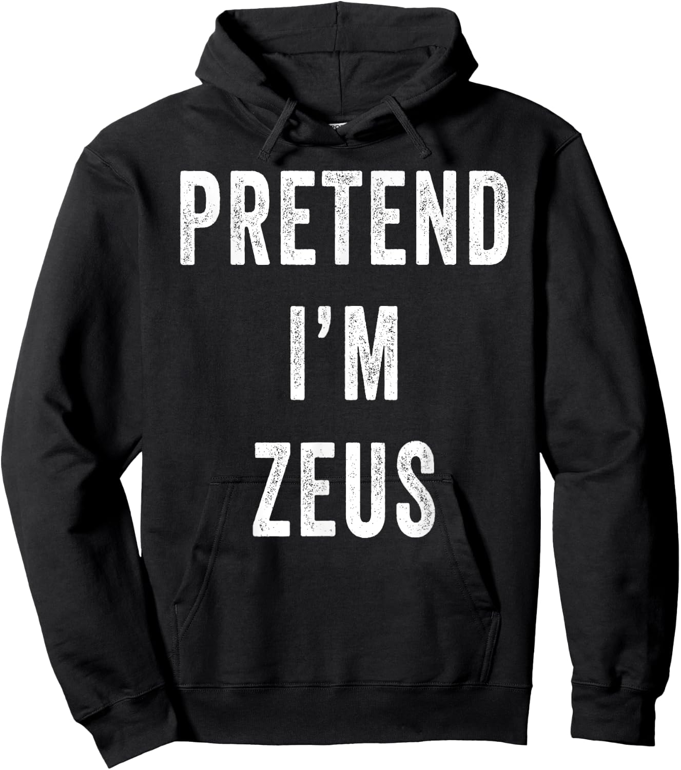 Pretend Im Zeus Costume Halloween Costume Hoodie - Hoodie | Black