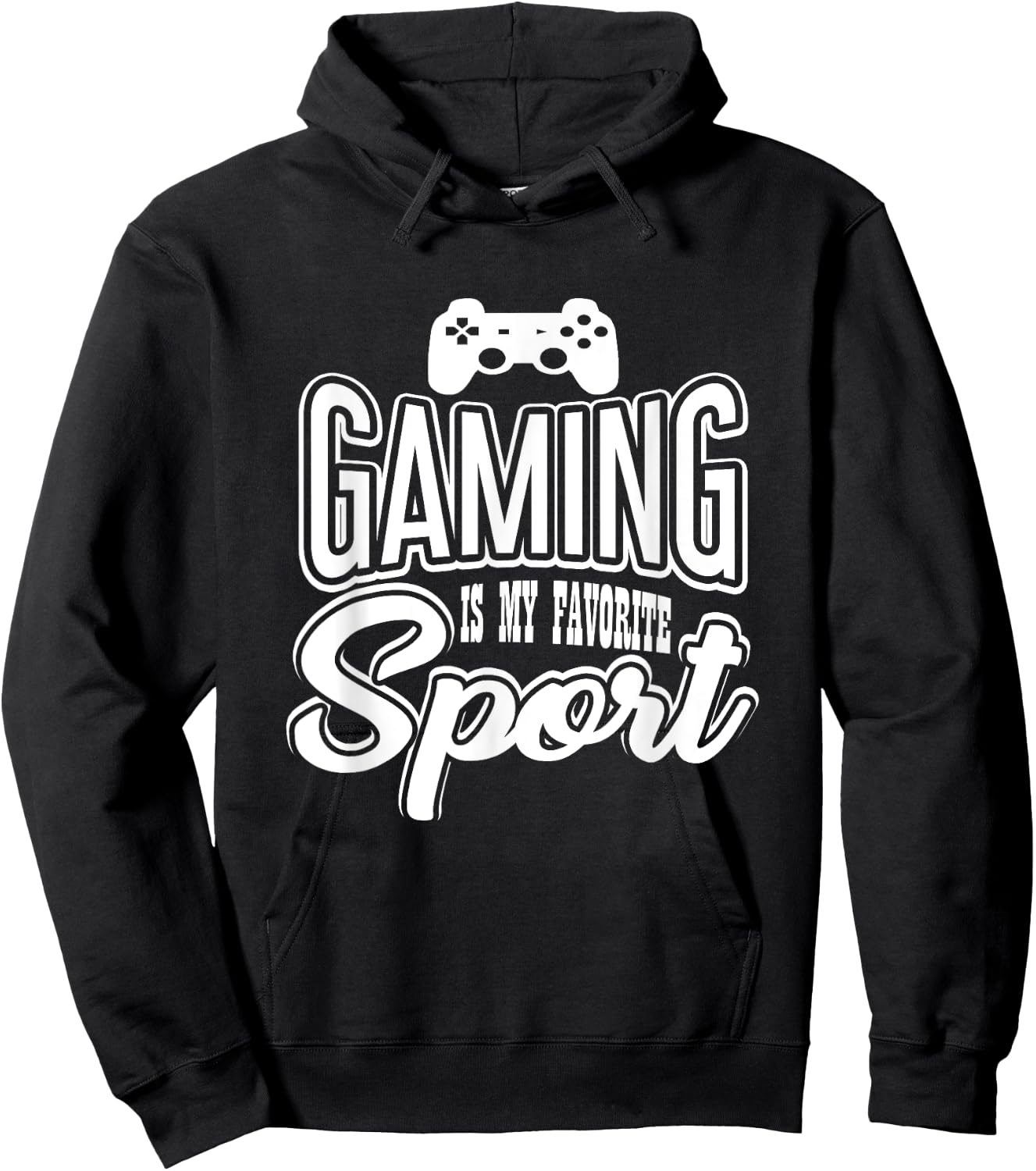 Gamer - Gaming Is My Favorite Sport Hoodie - Hoodie | Black