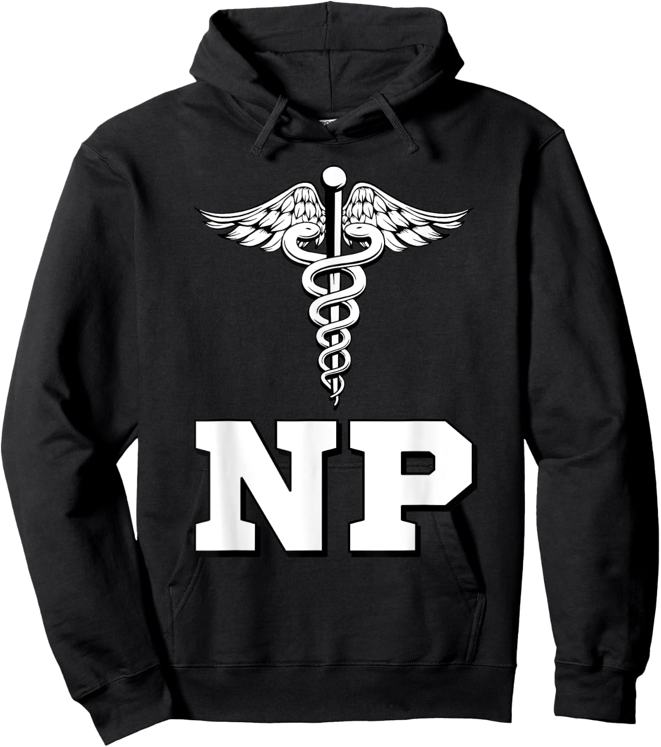 Caduceus NP Nurse Practitioner Inspired Gift Hoodie - Hoodie | Black