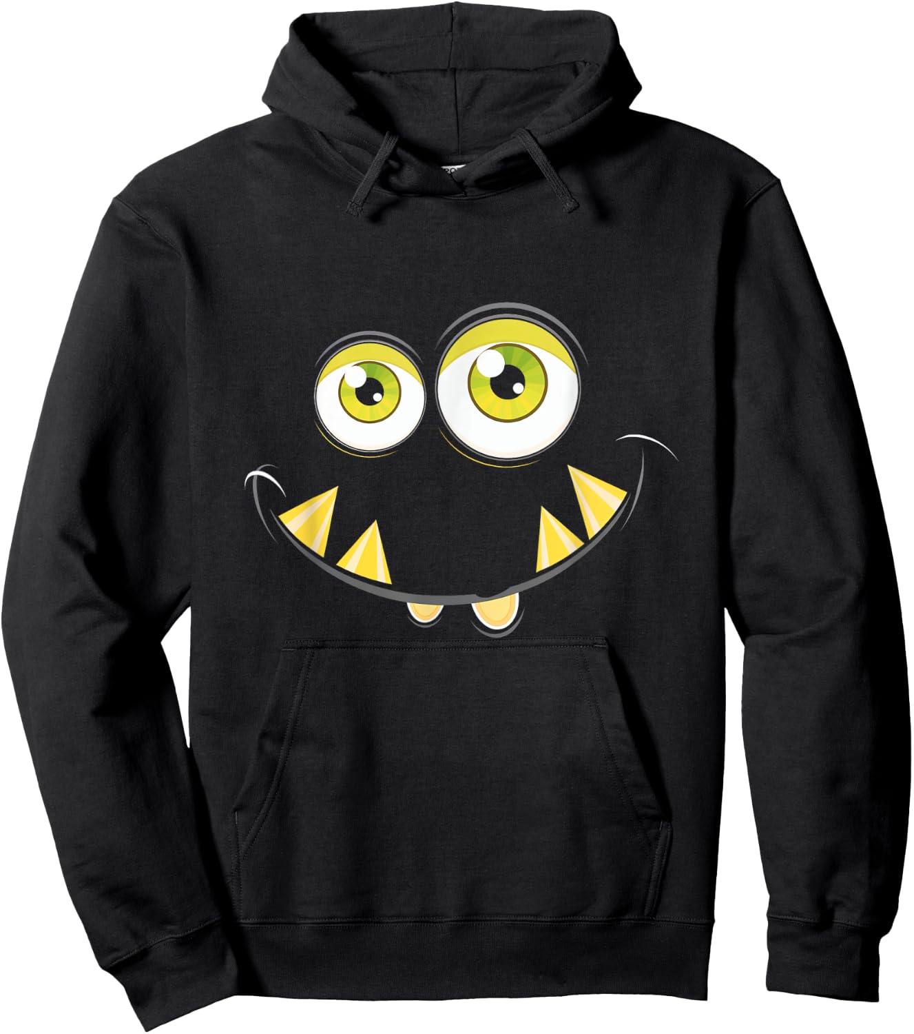 Monster Face Cute Halloween Costume Idea Kids Fun Hoodie - Hoodie | Black