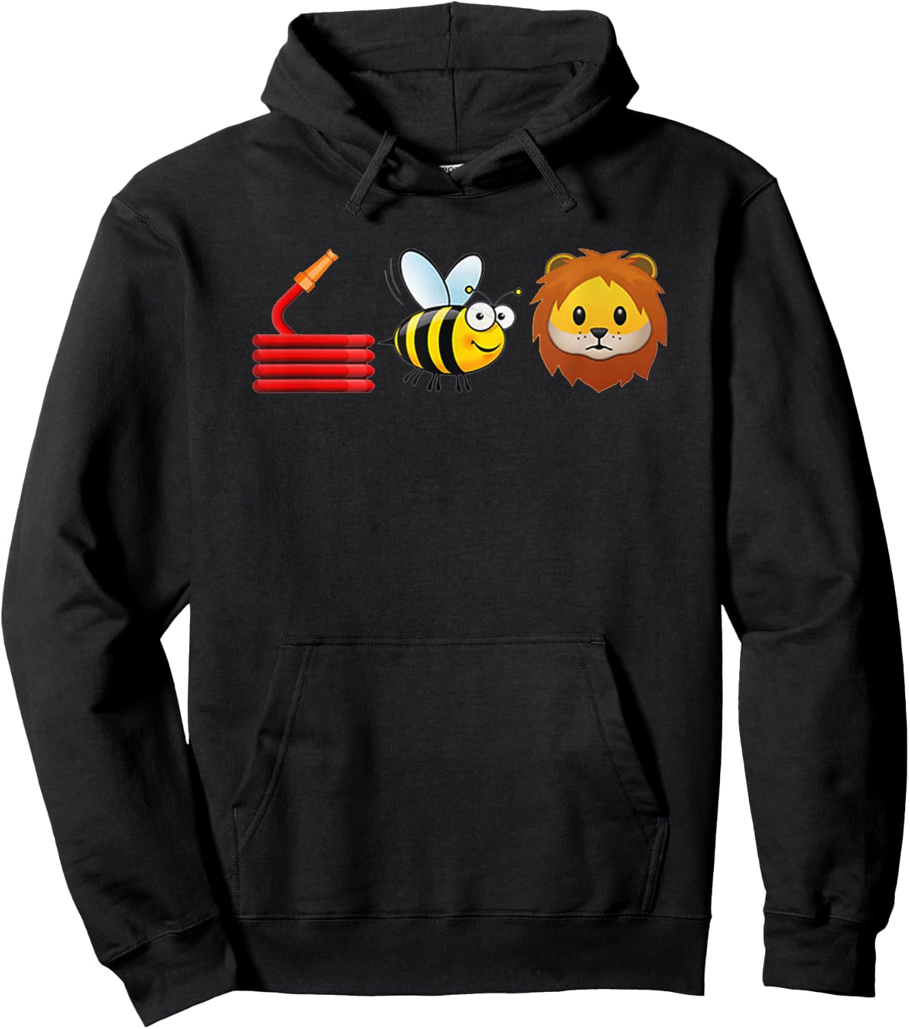 Hose Bee Lion I am a FireFighter Hoodie - Hoodie | Black