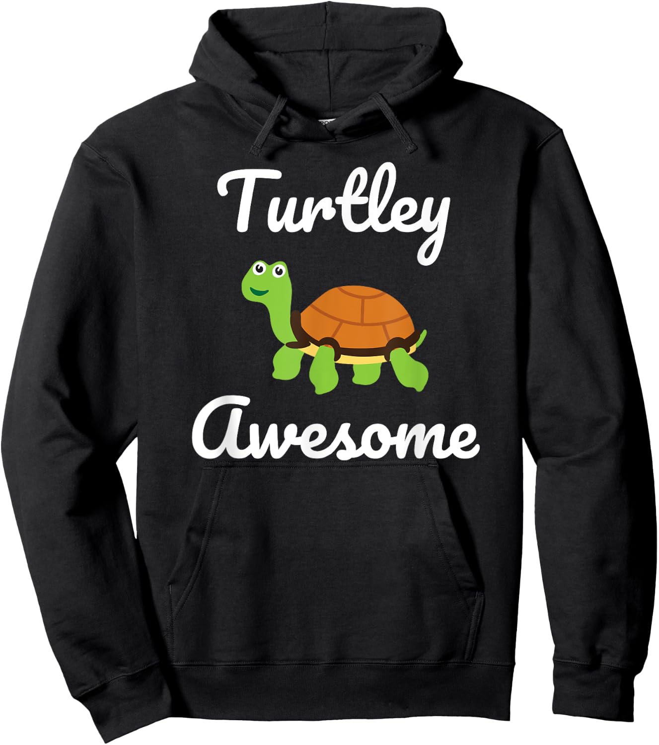 Turtley Awesome Funny Turtle Novelty Gift Hoodie - Hoodie | Black