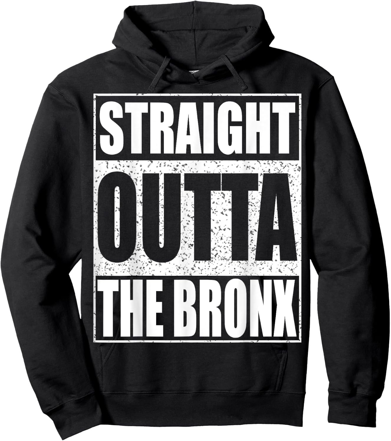 Straight Outta The Bronx Borough of New York City Hoodie - Hoodie | Black