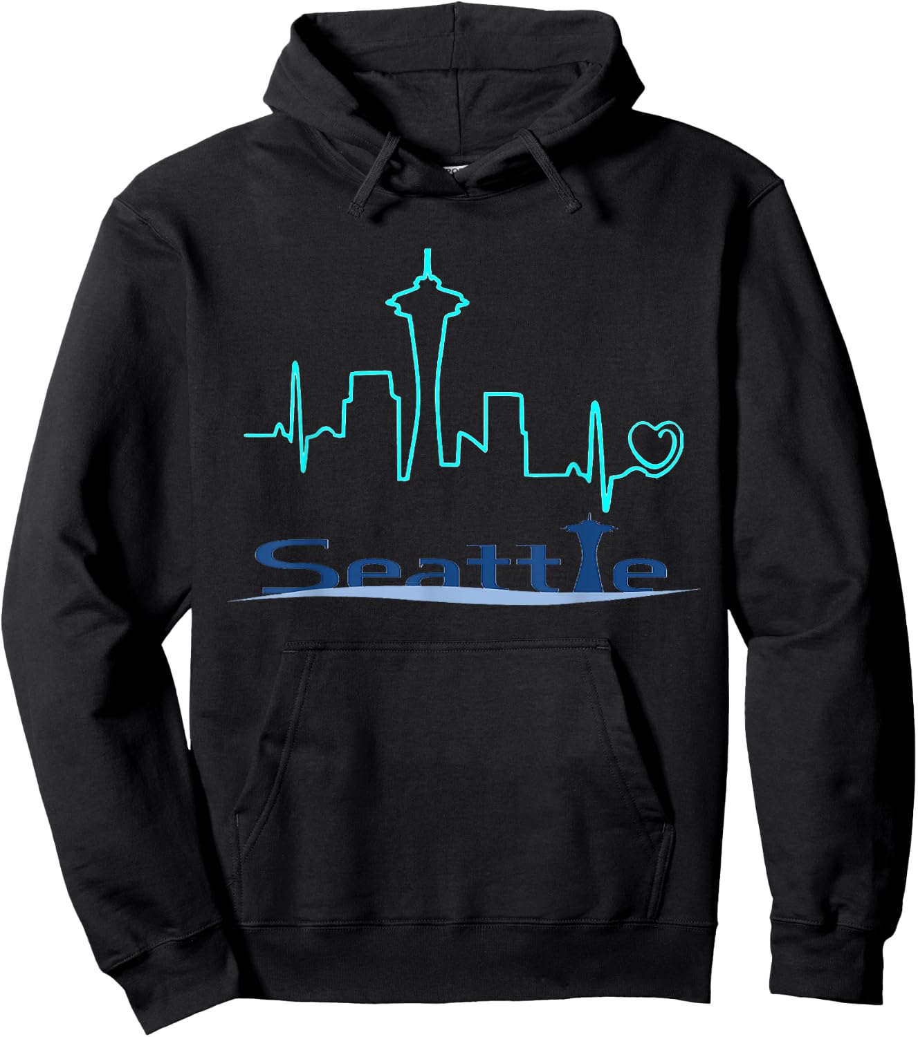Seattle Space Needle Hoodie - Hoodie | Black