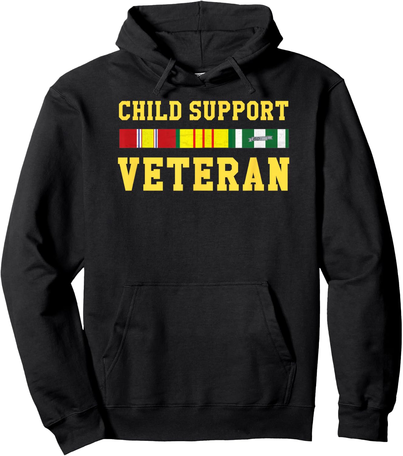 Child Support Veteran T Shirt Hoodie - Hoodie | Black