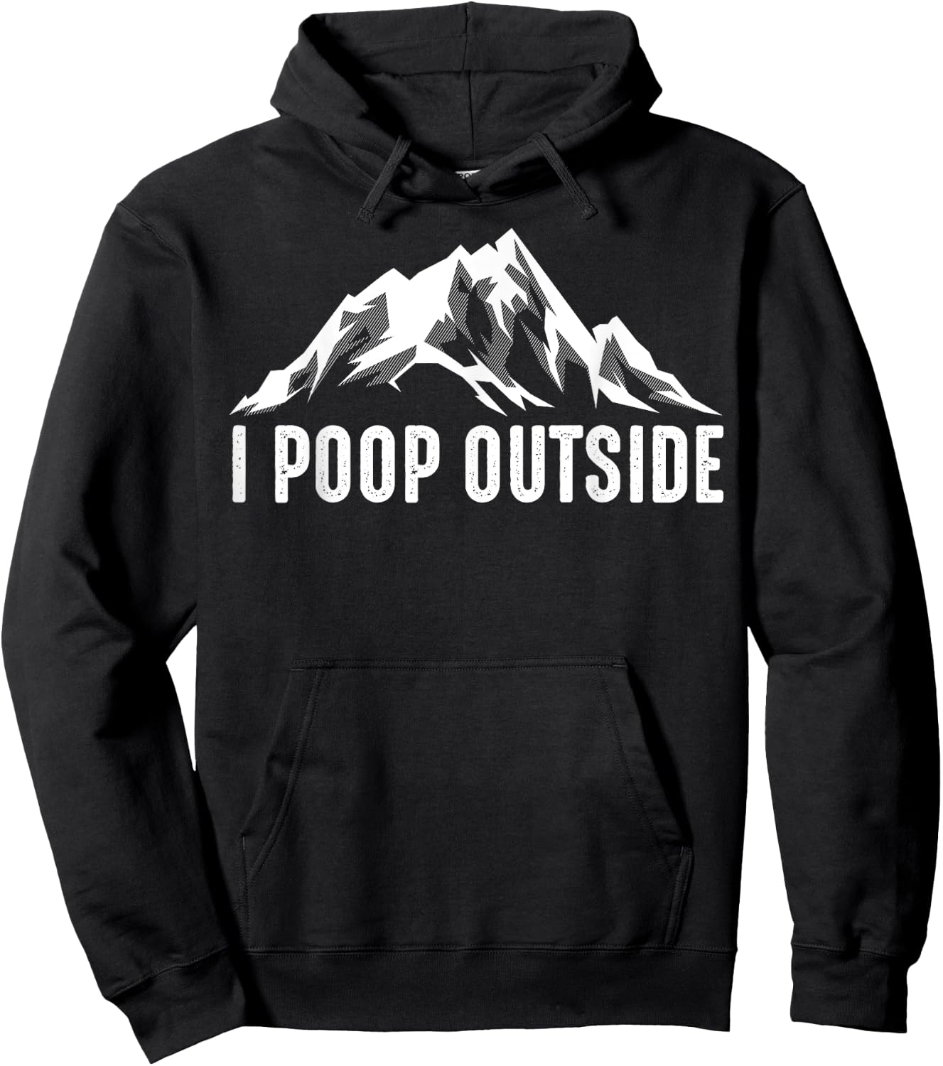 Cool I Poop Outside | Funny Outdoor Pooping Camping Fan Gift Hoodie - Hoodie | Black