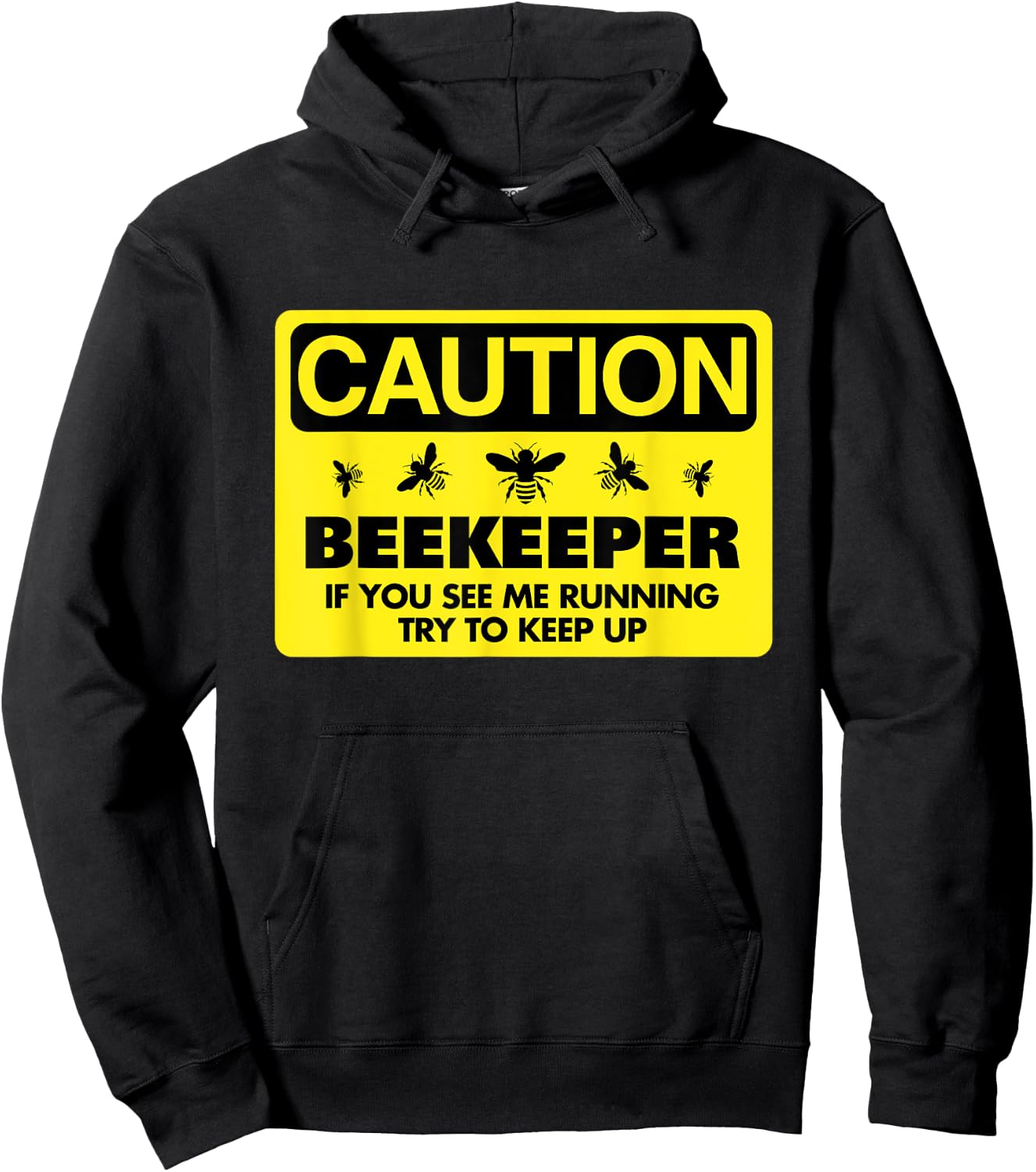 Beekeeper Beekeeping Shirt If You See Me Running Hoodie - Hoodie | Black
