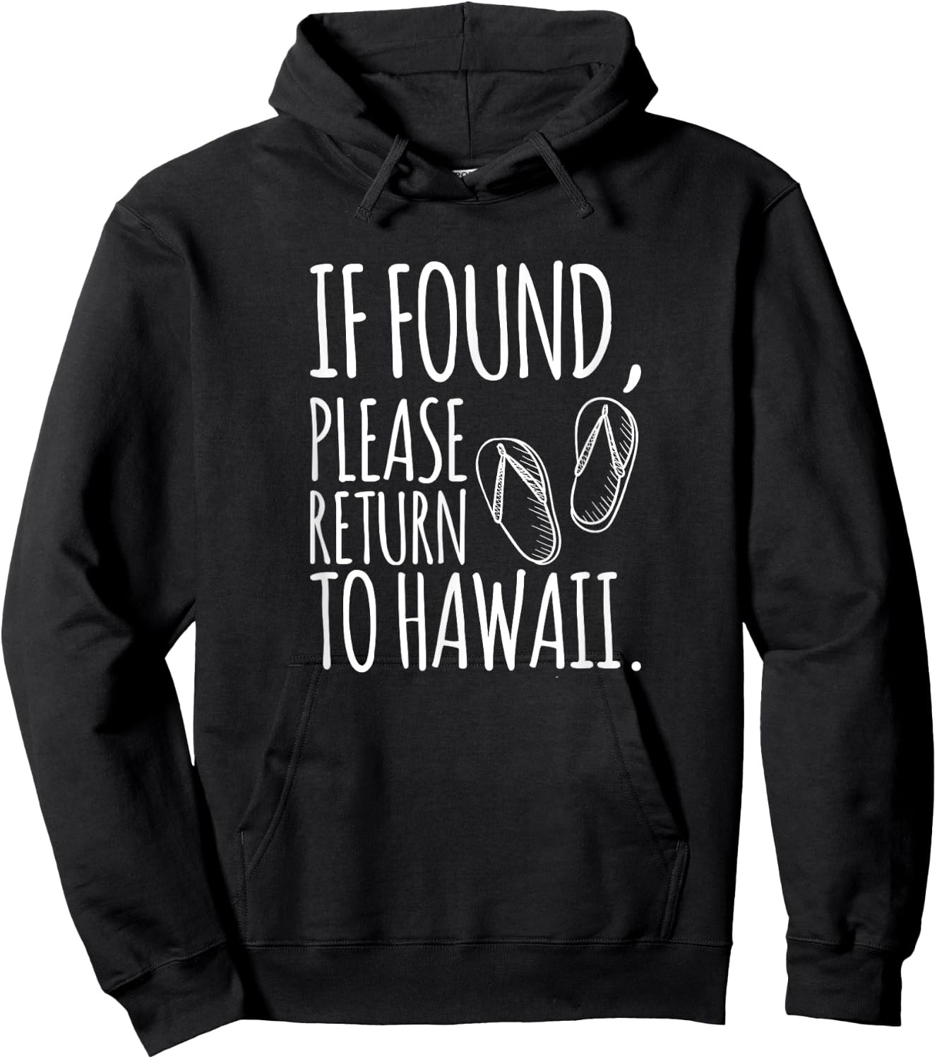 If Found, Please Return To Hawaii Hoodie - Hoodie | Black