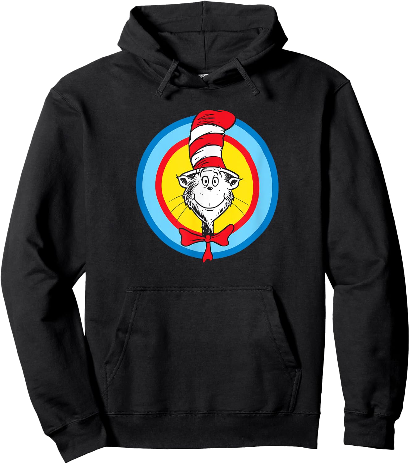 Dr. Seuss Bull's-eye Cat Hoodie - Hoodie | Black