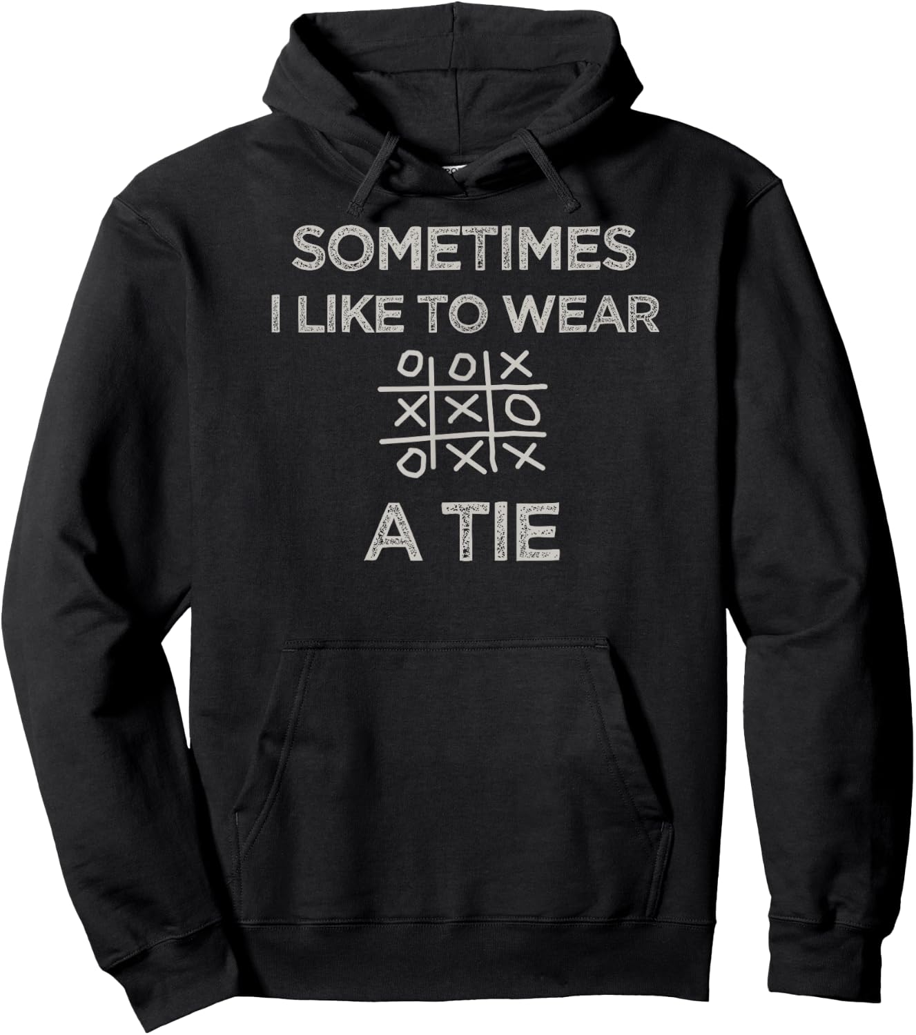 Sometimes I like to wear a tie - funny clever pun women Hoodie - Hoodie | Black