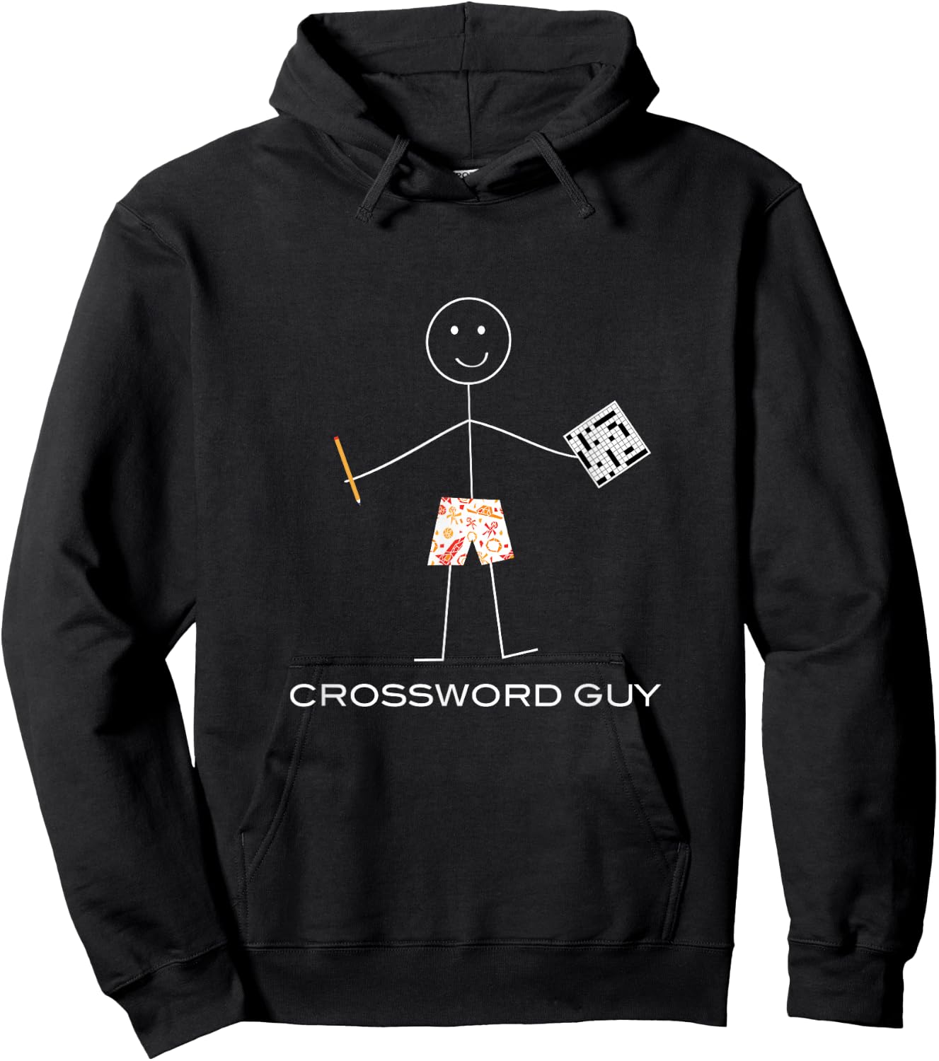 Funny Crossword Puzzle, Boys Game Gifts Hoodie - Hoodie | Black