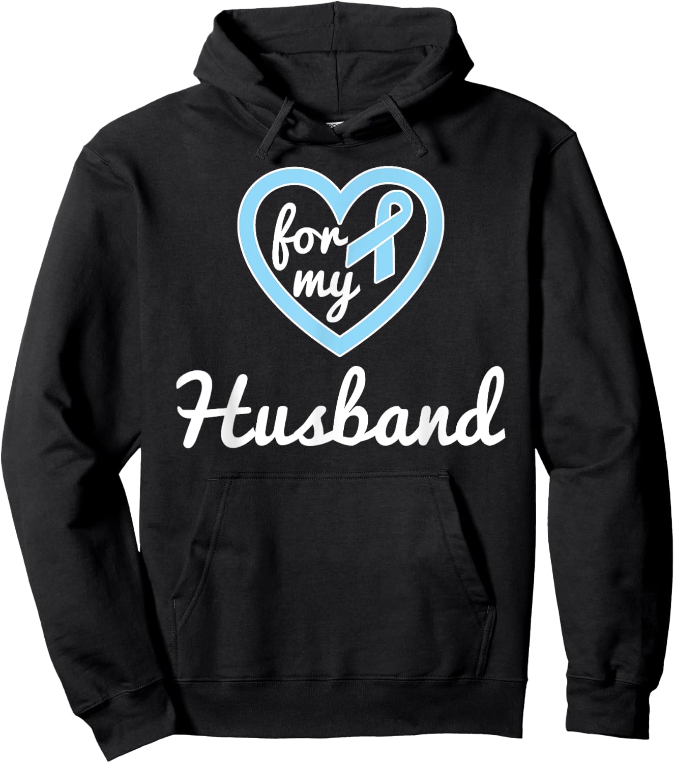 Prostate Cancer Shirts For Husband Ribbon Awareness Shirts Hoodie - Hoodie | Black