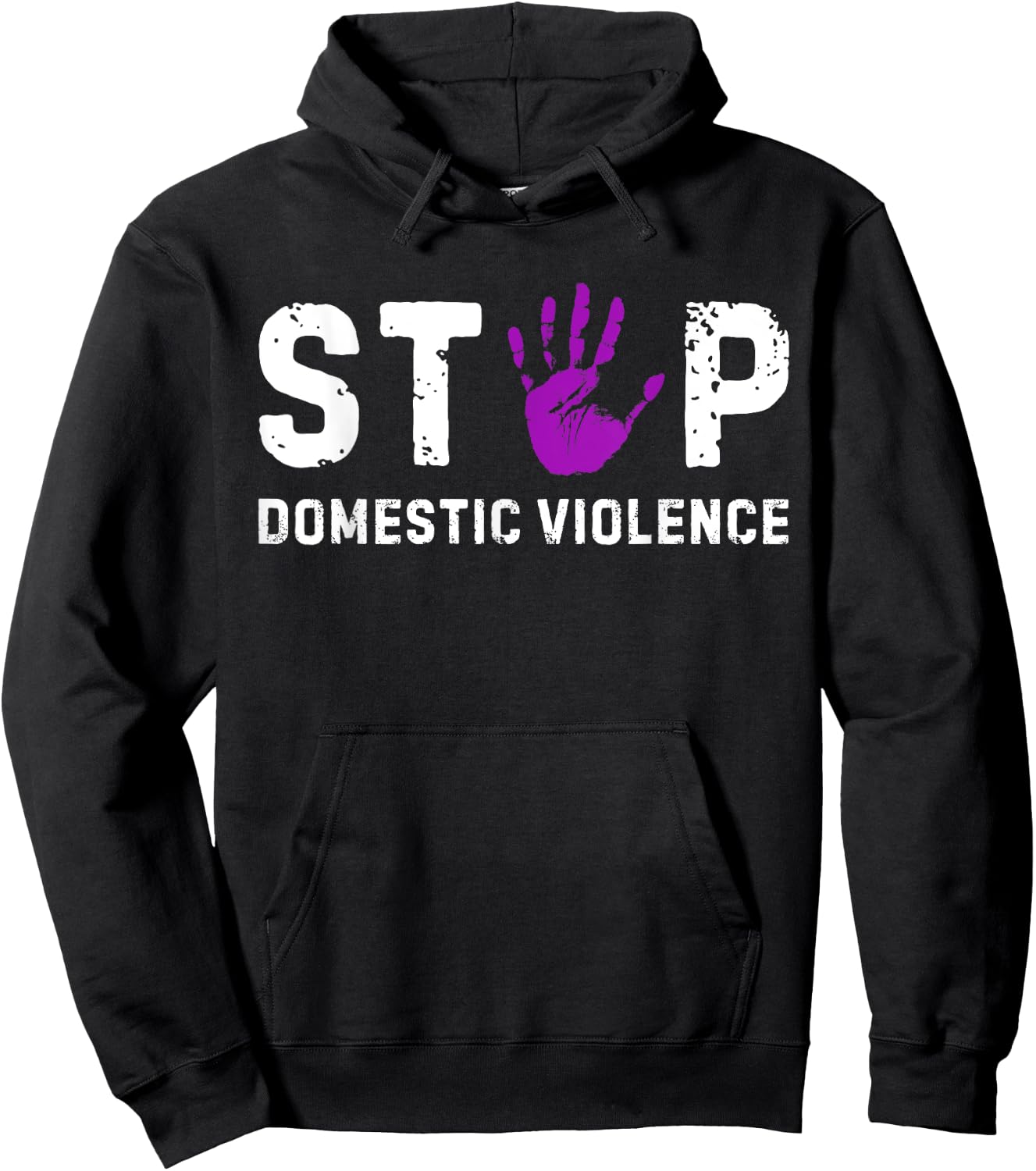 Stop Domestic Violence Awareness Survivor Gift Hoodie - Hoodie | Black