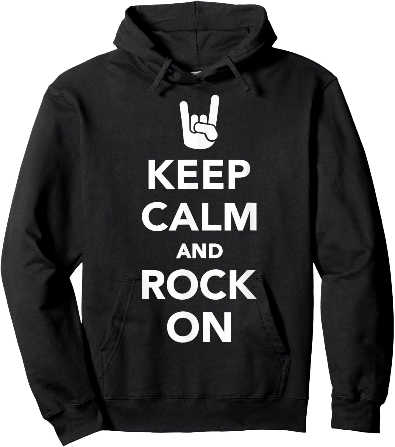 Keep calm and rock on Hoodie - Hoodie | Black
