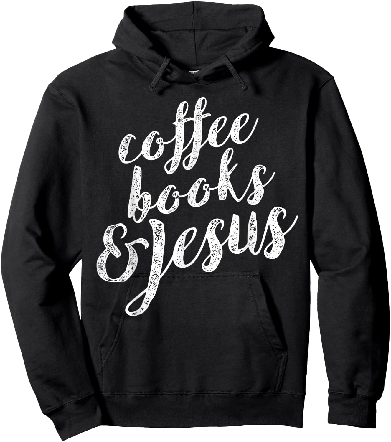 Coffee Books & Jesus Christian Bible Lover Hoodie - Hoodie | Black