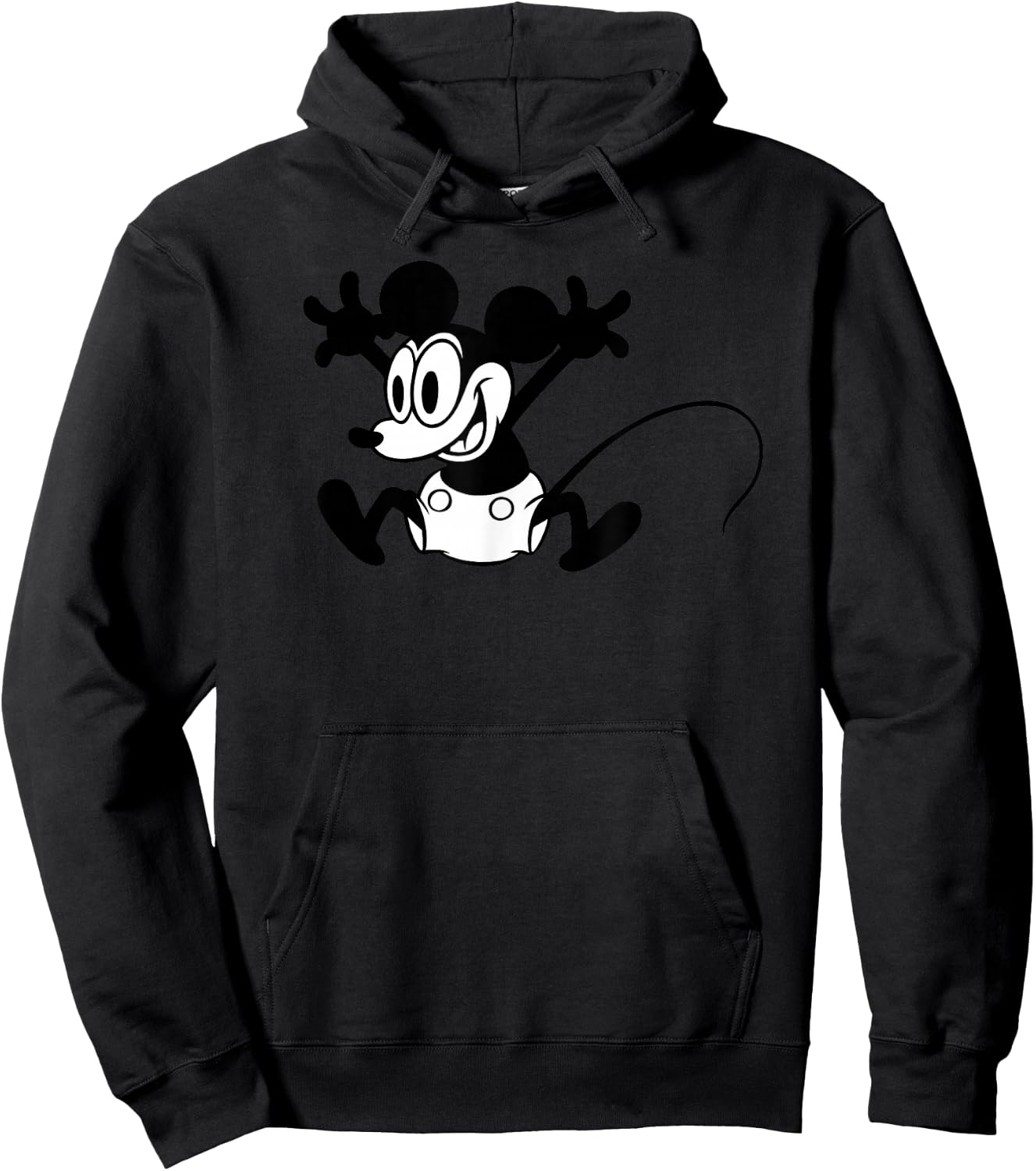 Disney - Classic Vintage Mickey Mouse Hoodie - Hoodie | Black