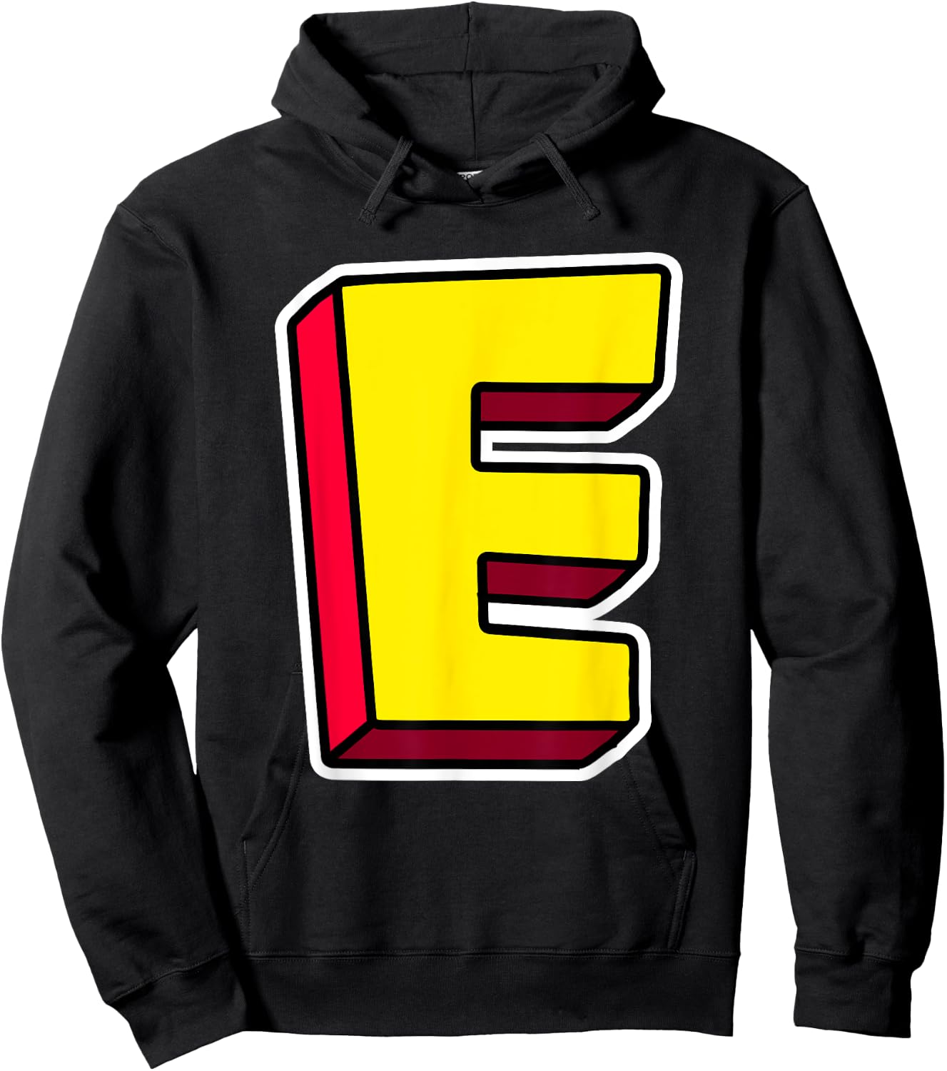 Letter E Funny Matching Halloween Costume Funny Halloween Hoodie - Hoodie | Black