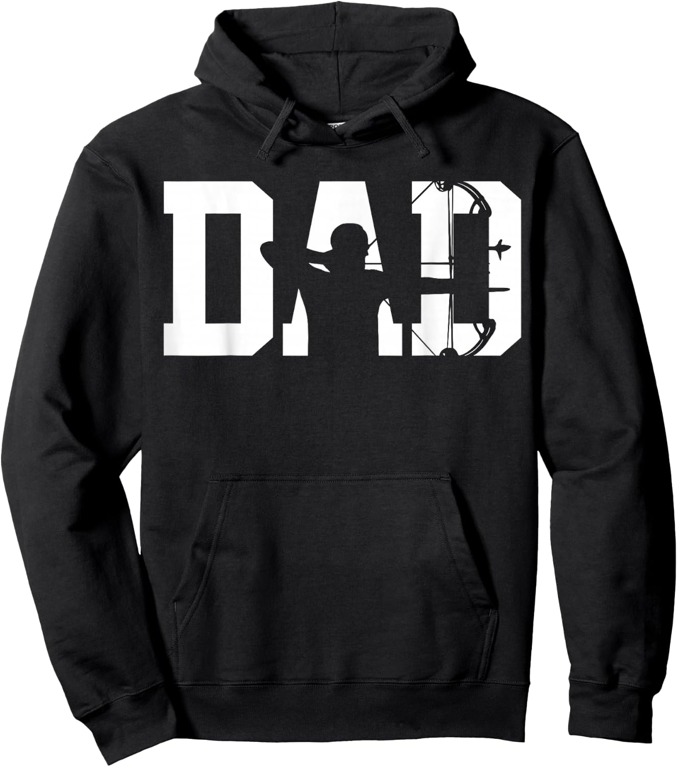Archery Bow Hunting Dad Fathers Day Hoodie - Hoodie | Black