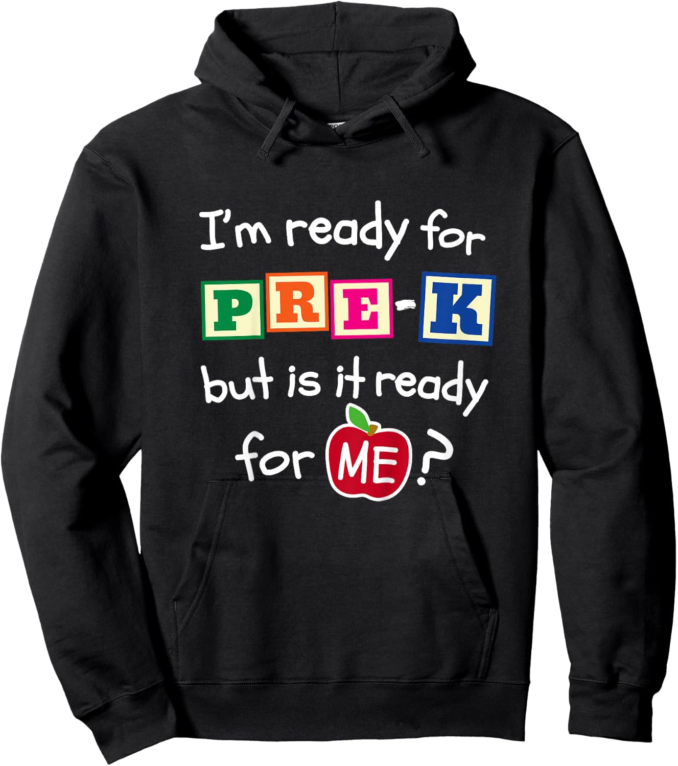 First Day of Pre-K Shirt Hello Boys Girls Back To School Hoodie - Hoodie | Black