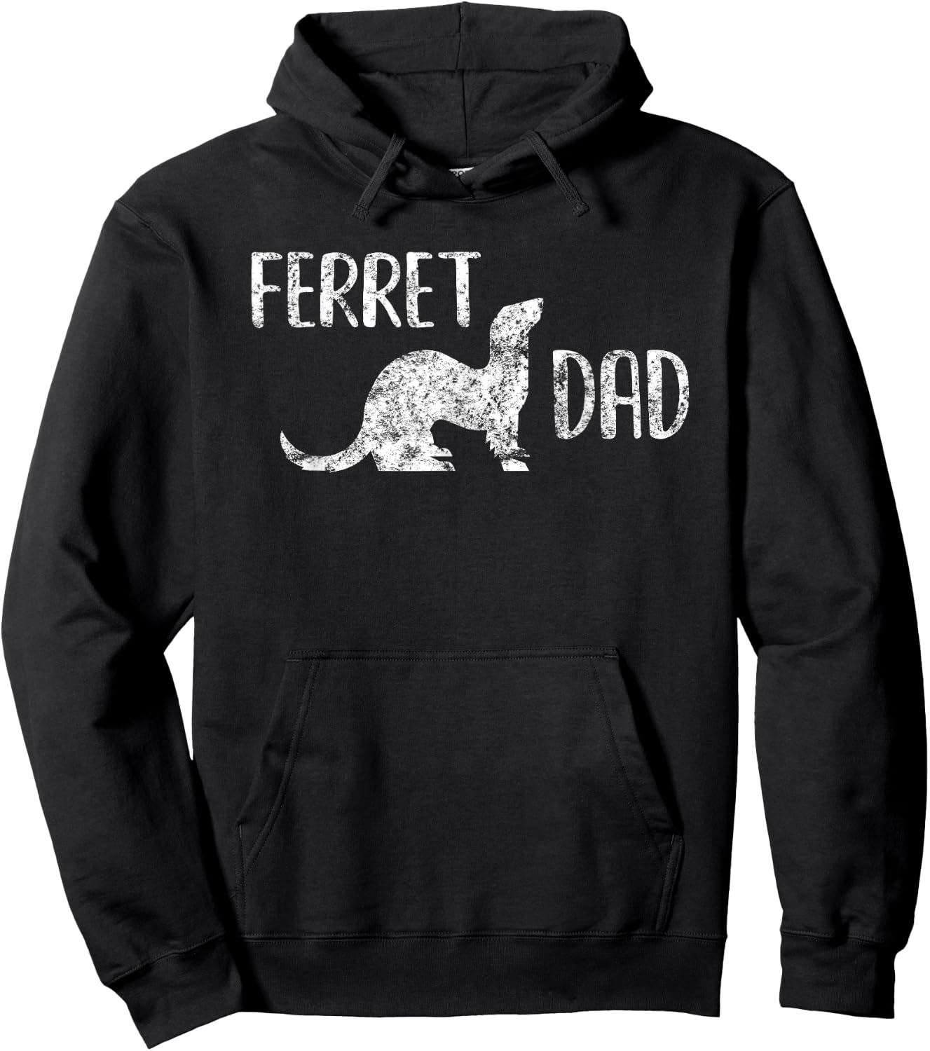 Ferret Dad Gift Men and Boys with Pet Ferrets Hoodie - Hoodie | Black