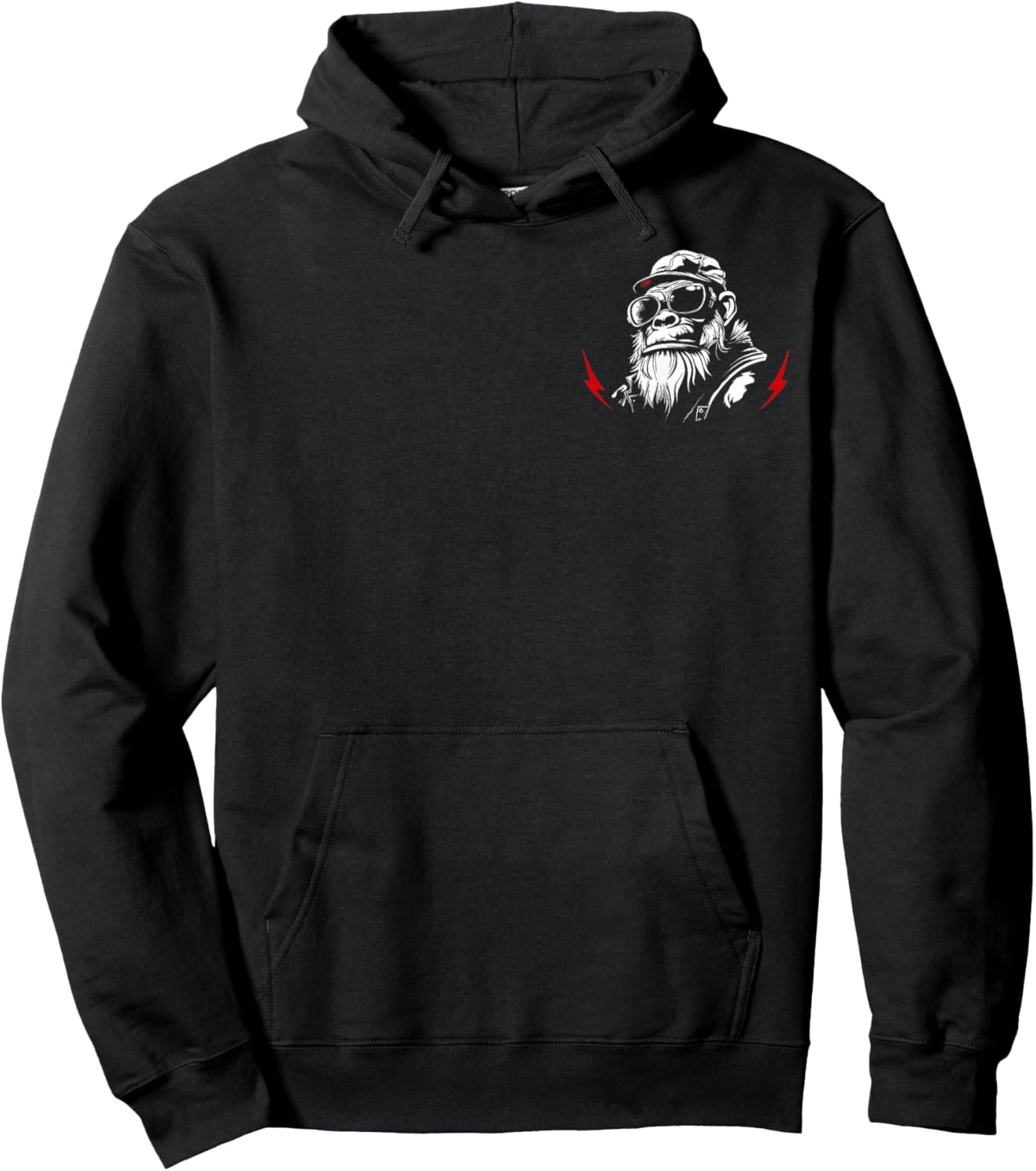 (2 Sided) It's Weird Being The Same Age As Old People Monkey Hoodie - Hoodie | Black