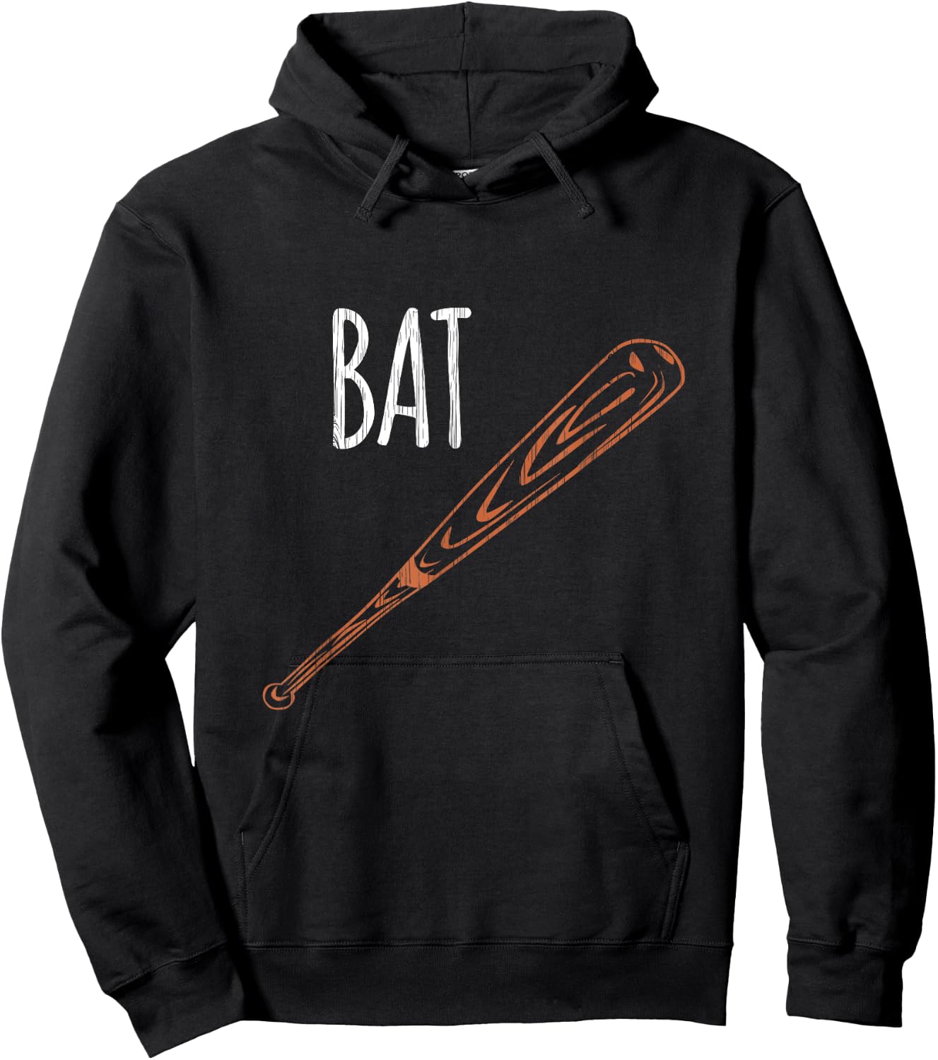 Halloween Couple Costume Shirt Baseball Bat Hoodie - Hoodie | Black