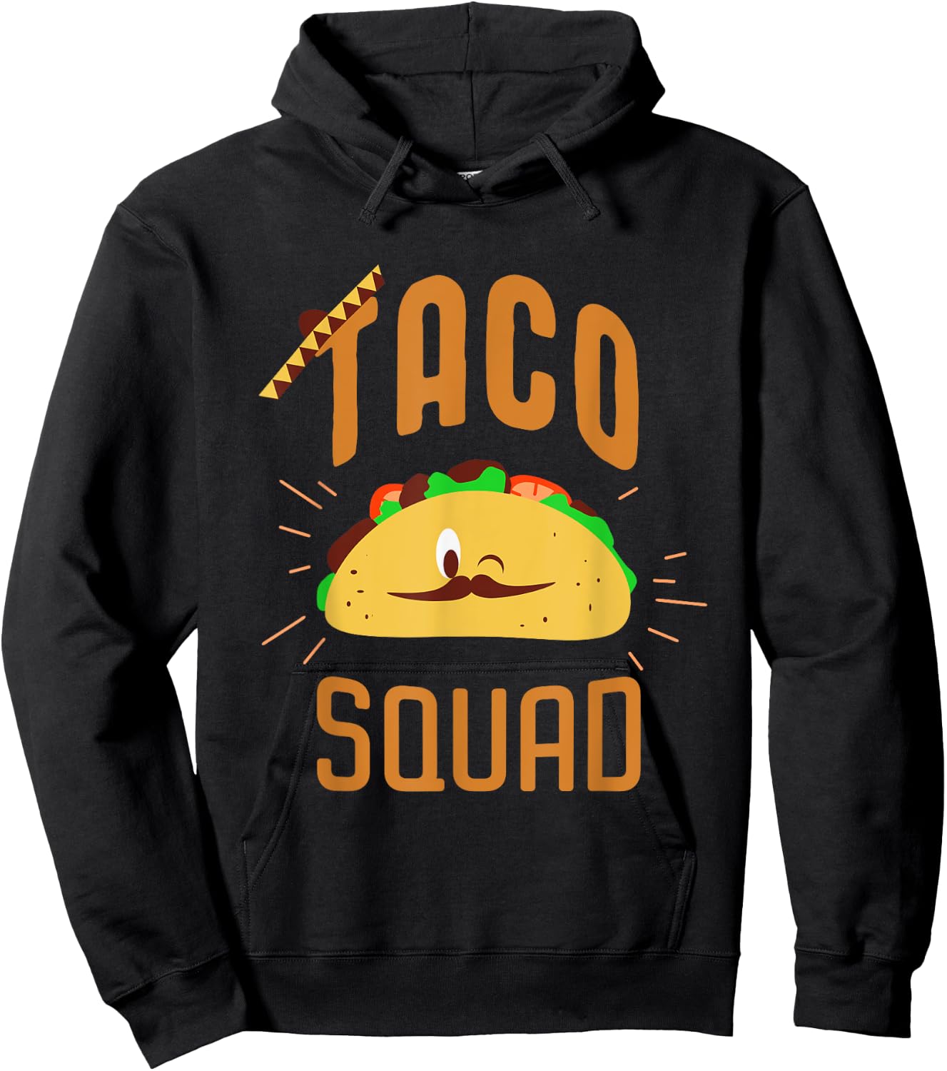 Taco Squad - Funny Taco T Shirt Hoodie - Hoodie | Black