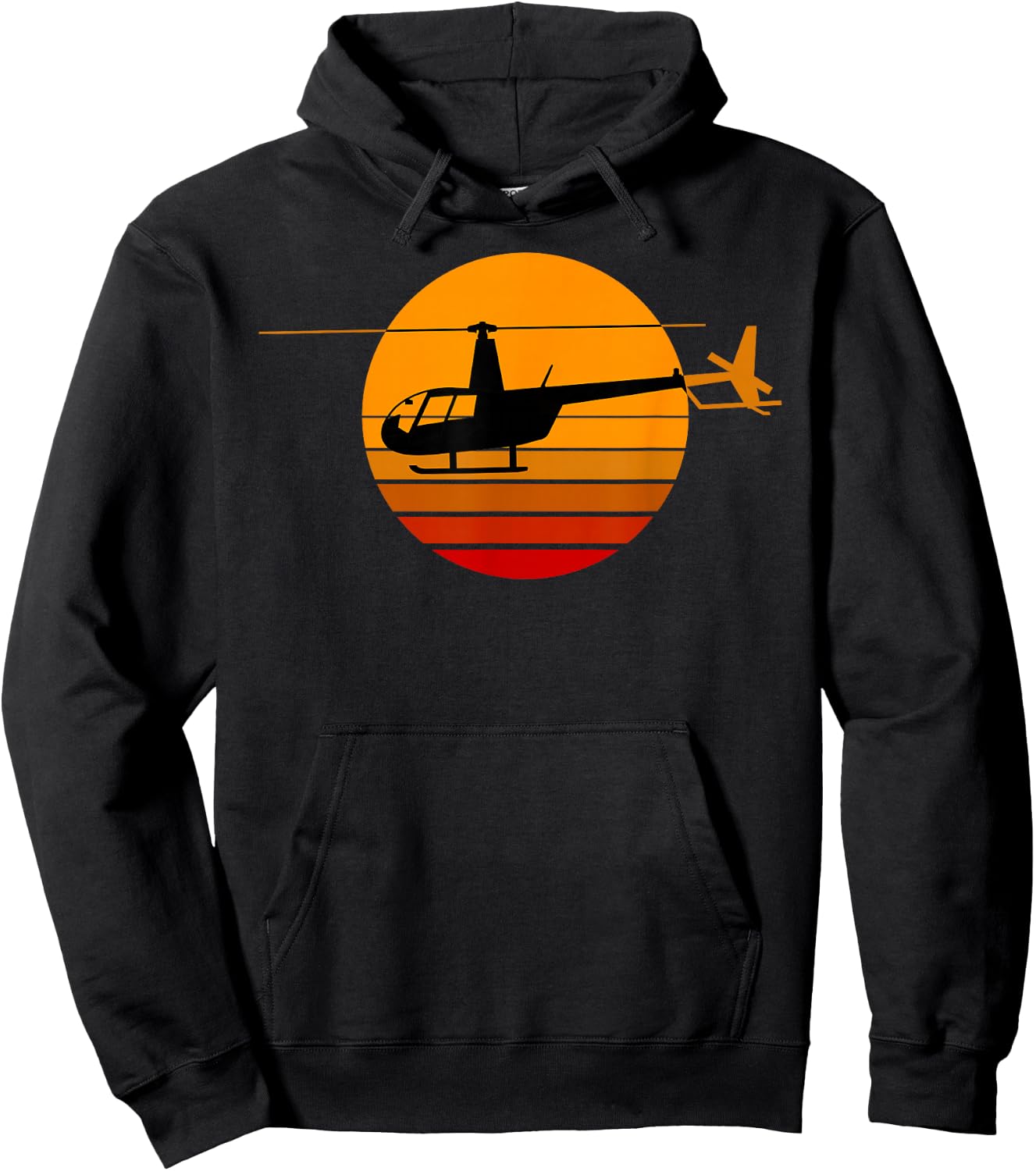Helicopter Gifts & Accessories R44 Helicopter Pilot Aviation - Black Men's Medium Classic Fit Short Sleeve Hoodie - Hoodie | Black
