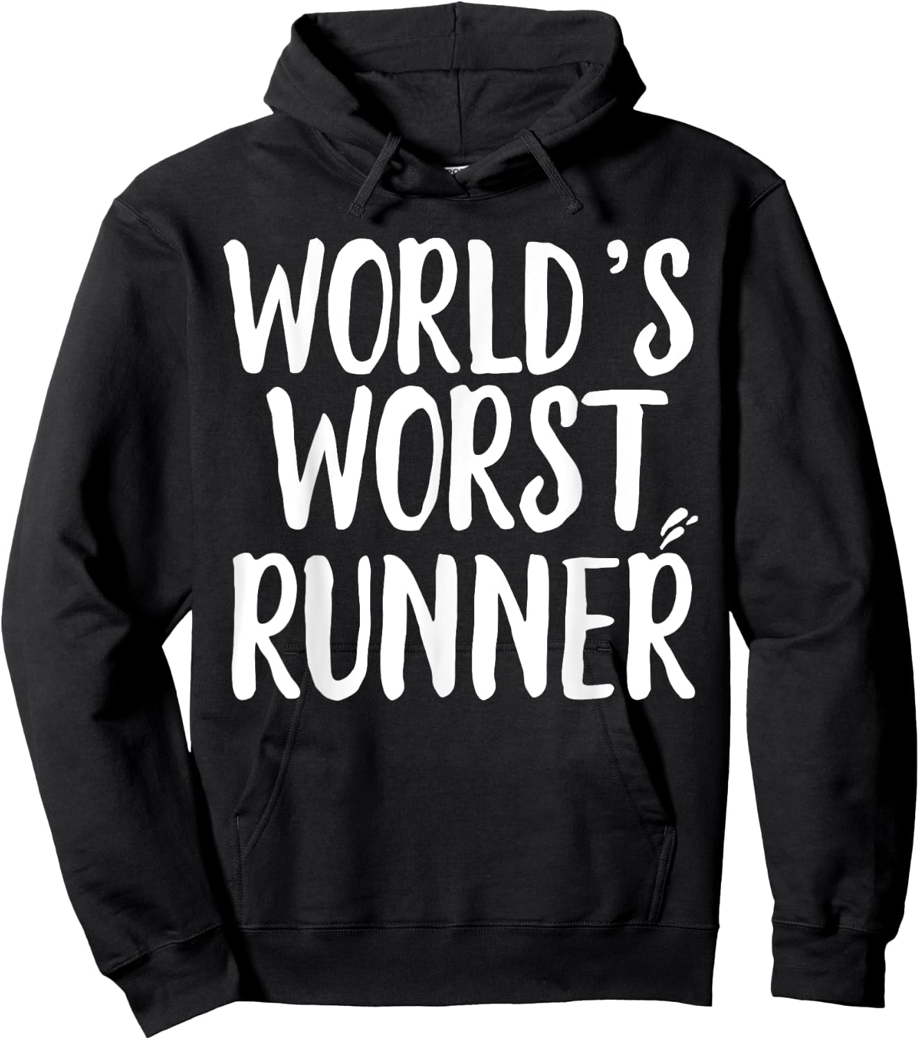 World's Worst Runner Funny Running Hoodie - Hoodie | Black