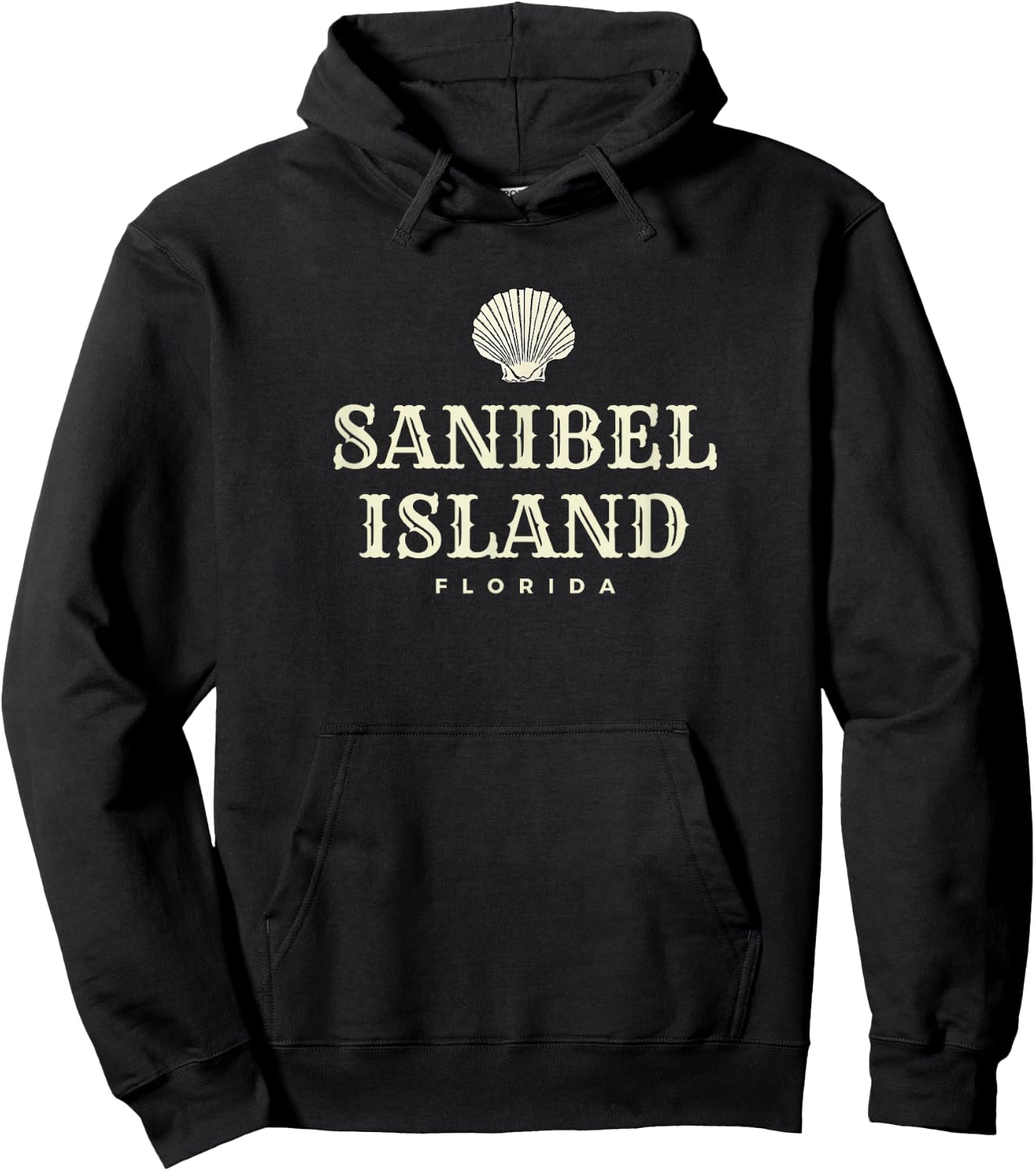 Sanibel Island , Ocean Shell Sanibel Florida Hoodie - Hoodie | Black