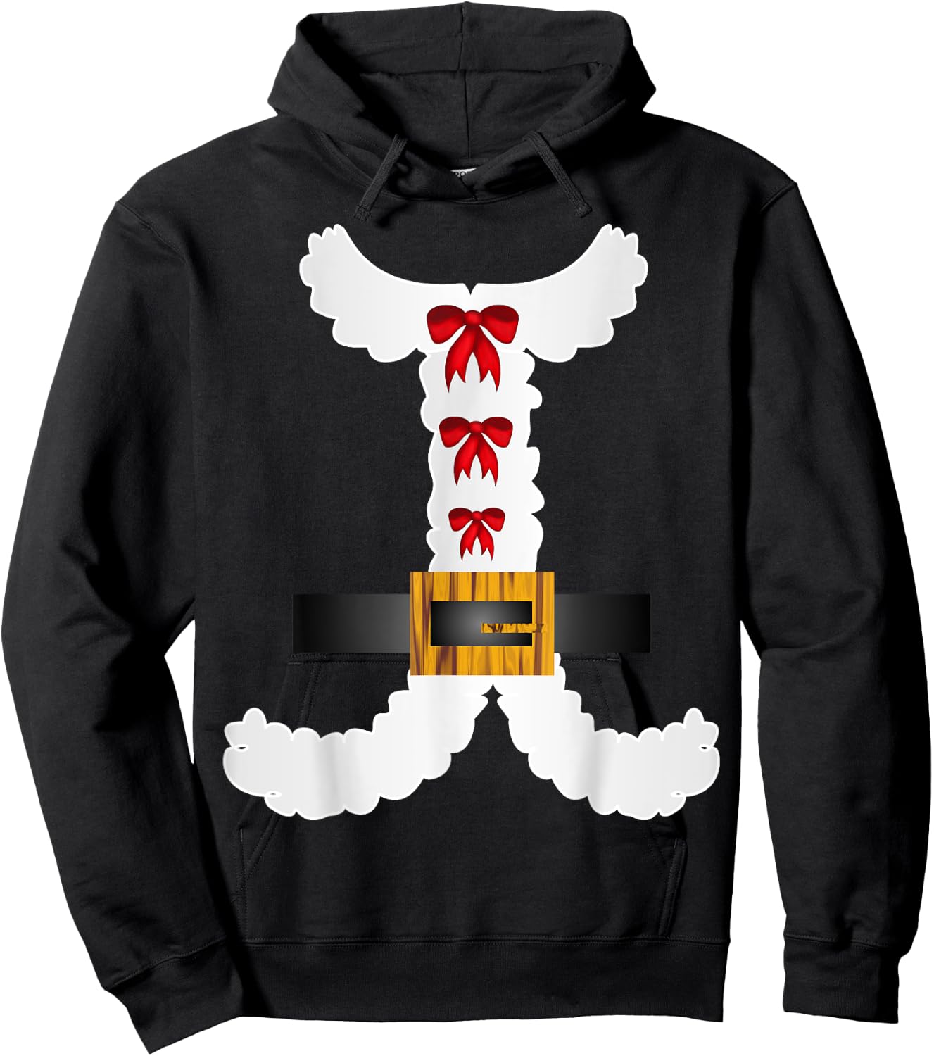 Cranberrysky Retro Cute Cartoon Christmas Mrs Claus - Women's Red Short Sleeve Classic Fit - Small Hoodie - Hoodie | Black