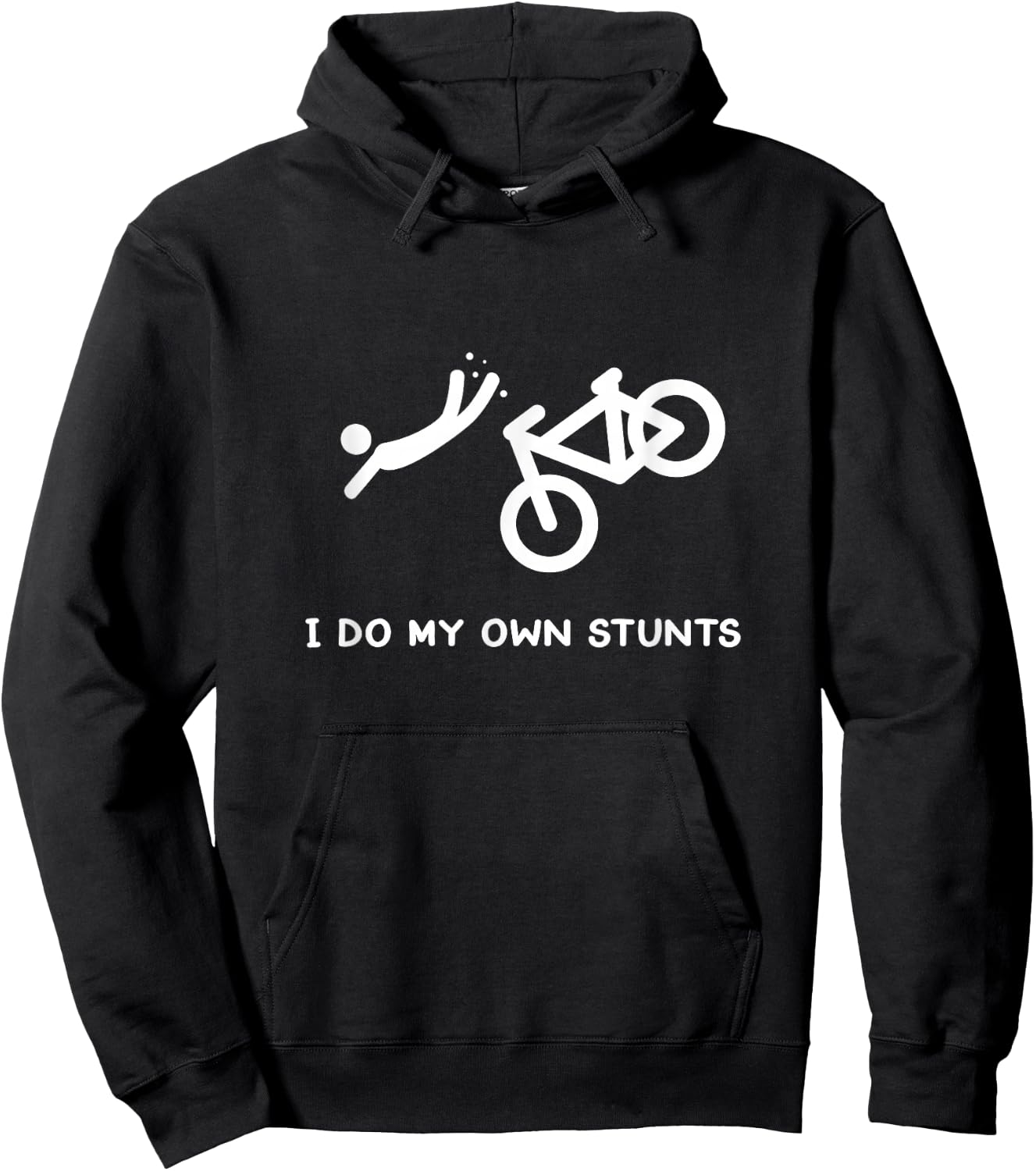 Bike Lovers Funny Shirt - I Do My Own Stunts Hoodie - Hoodie | Black