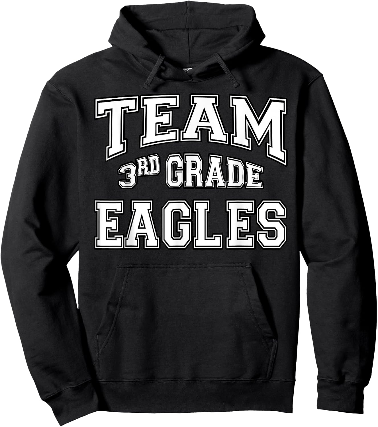 Team 3rd Third Grade Eagles Student Back To School Hoodie - Hoodie | Black