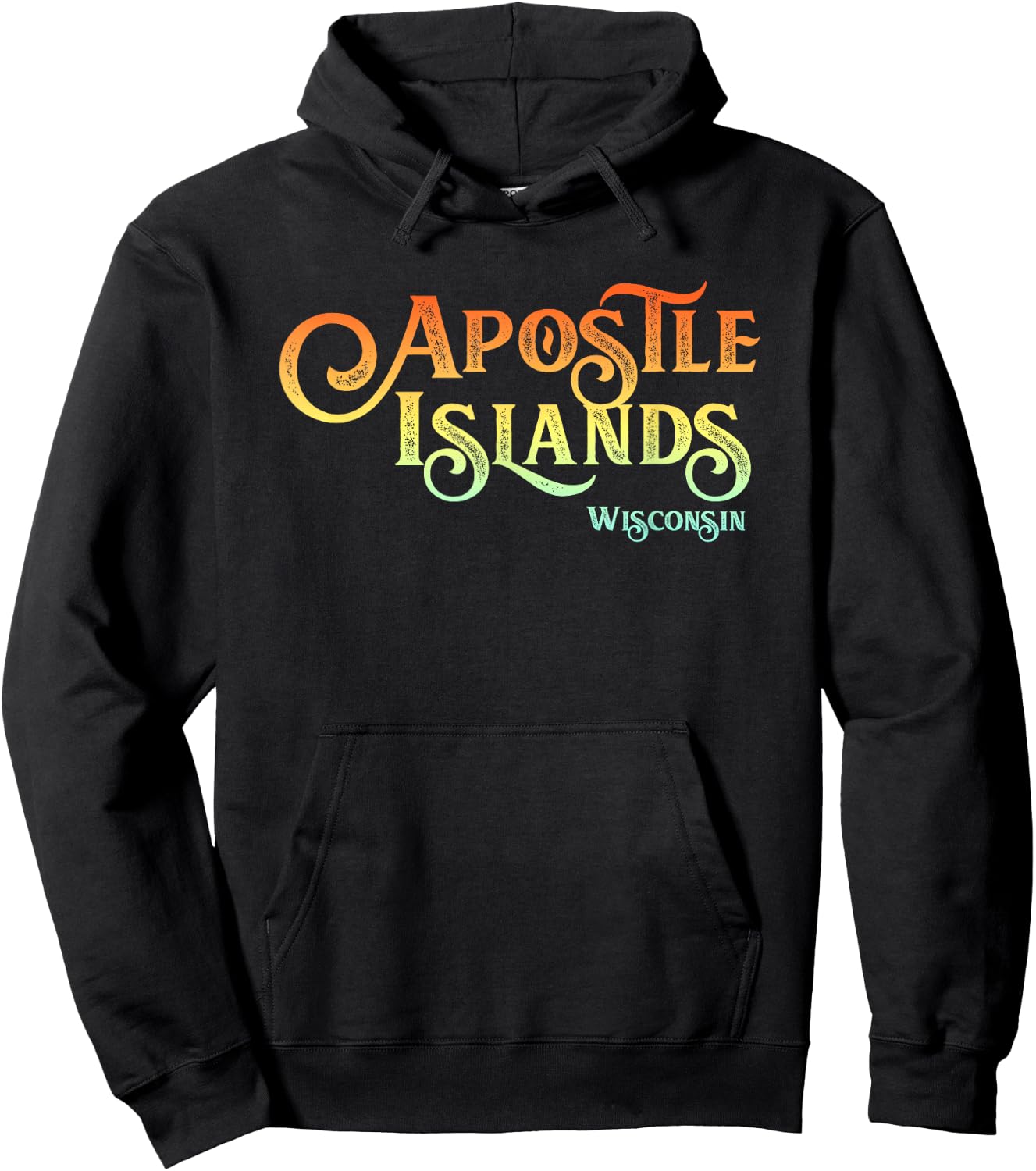 Apostle Islands, Wisconsin tourist, souvenir, gift Hoodie - Hoodie | Black