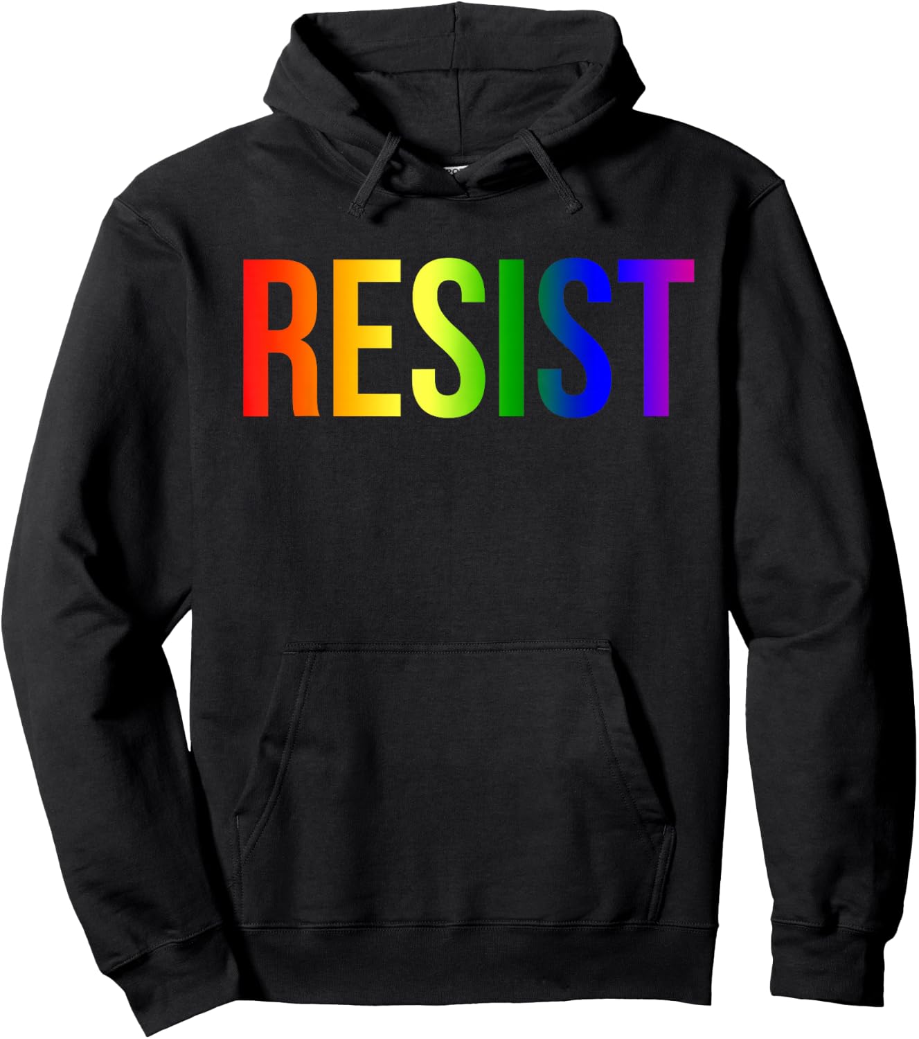 Resist Rainbow Flag Nationa Pride March Shirt Hoodie - Hoodie | Black