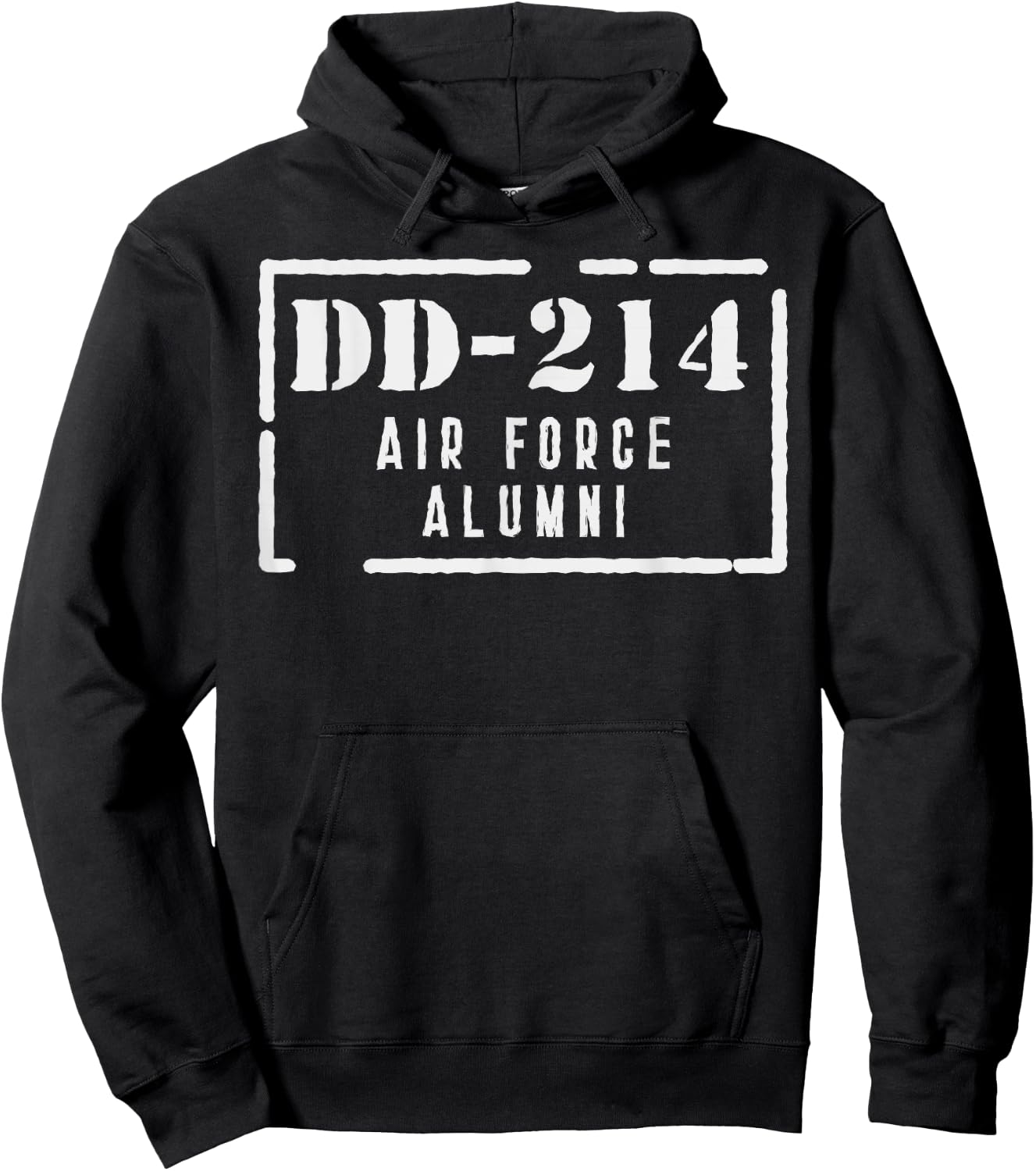 DD-214 Air Force Alumni Proud USA Armed Forces Veteran Gift Hoodie - Hoodie | Black