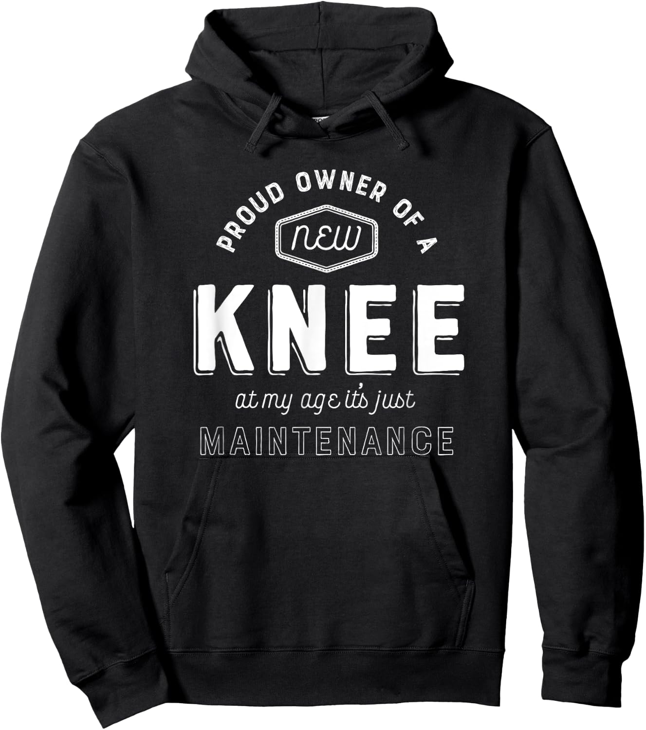 Knee Replacement Surgery Shirt Funny Get Well Gift Hospital Hoodie - Hoodie | Black