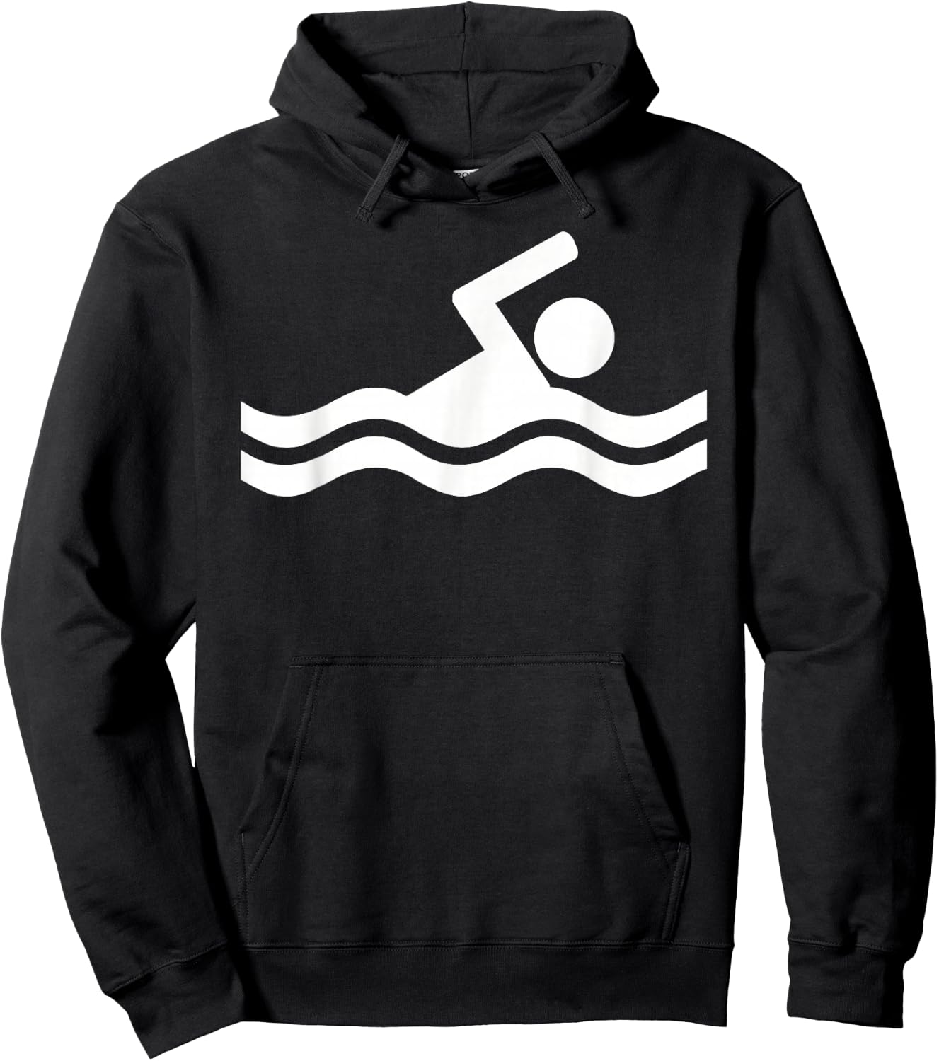 Swimming Logo Hoodie - Hoodie | Black