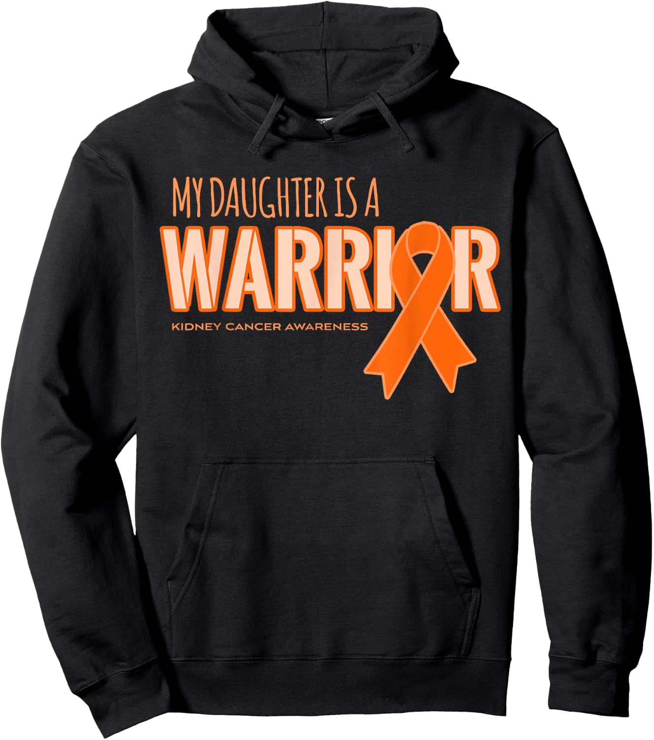 My Daughter is a Warrior Kidney Cancer Awareness Shirts Hoodie - Hoodie | Black