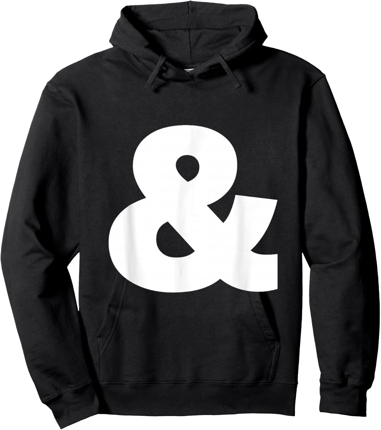 And sign & ampersand symbol, alphabet Initial shirt Hoodie - Hoodie | Black