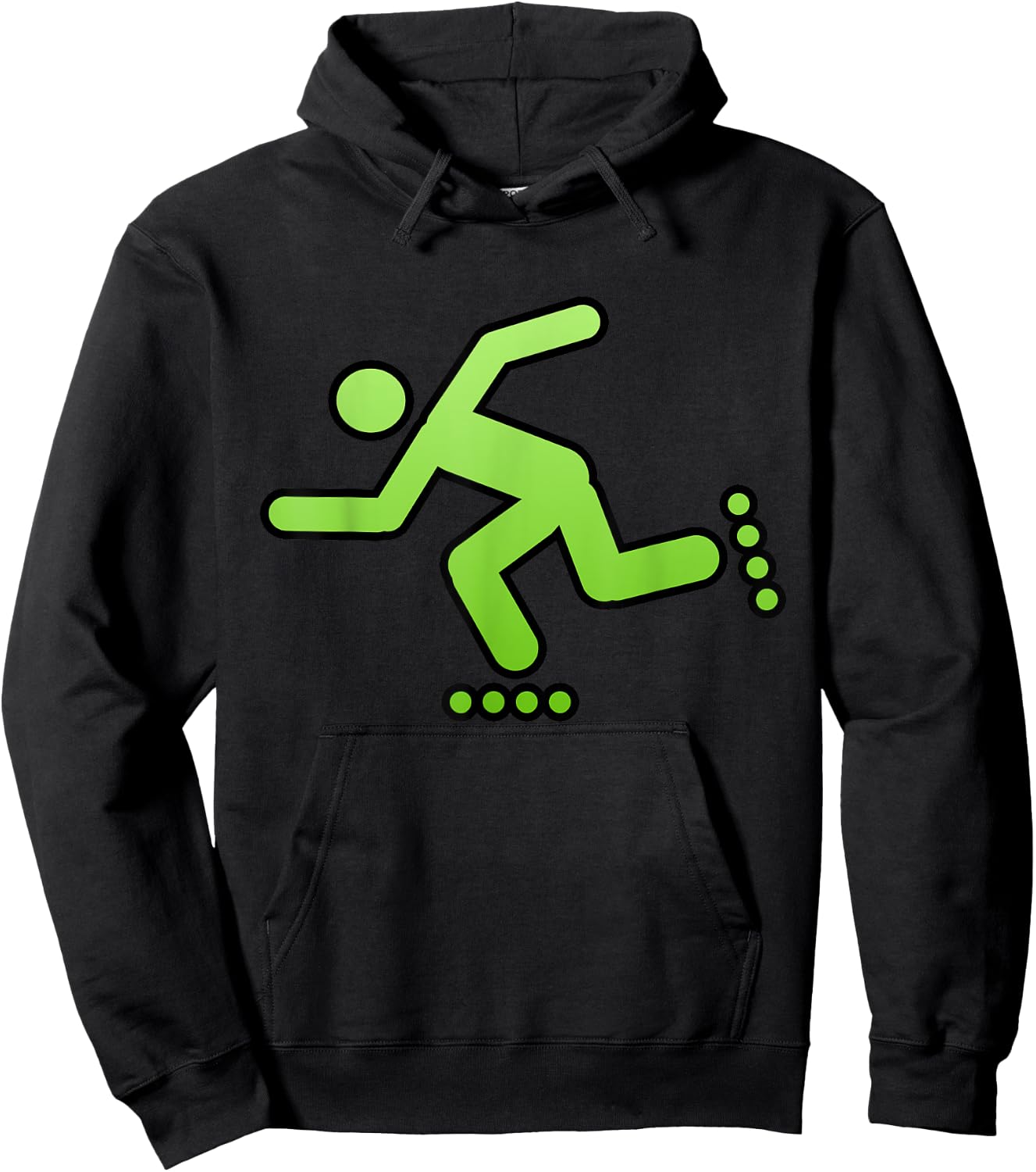 Retro Aggressive Inline Skating Roller Blading Hoodie - Hoodie | Black