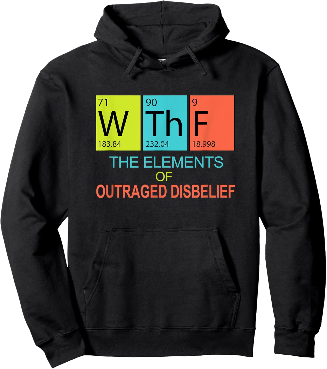 Funny Pro Science Pun Pro Democracy Political Periodic Table Hoodie - Hoodie | Black