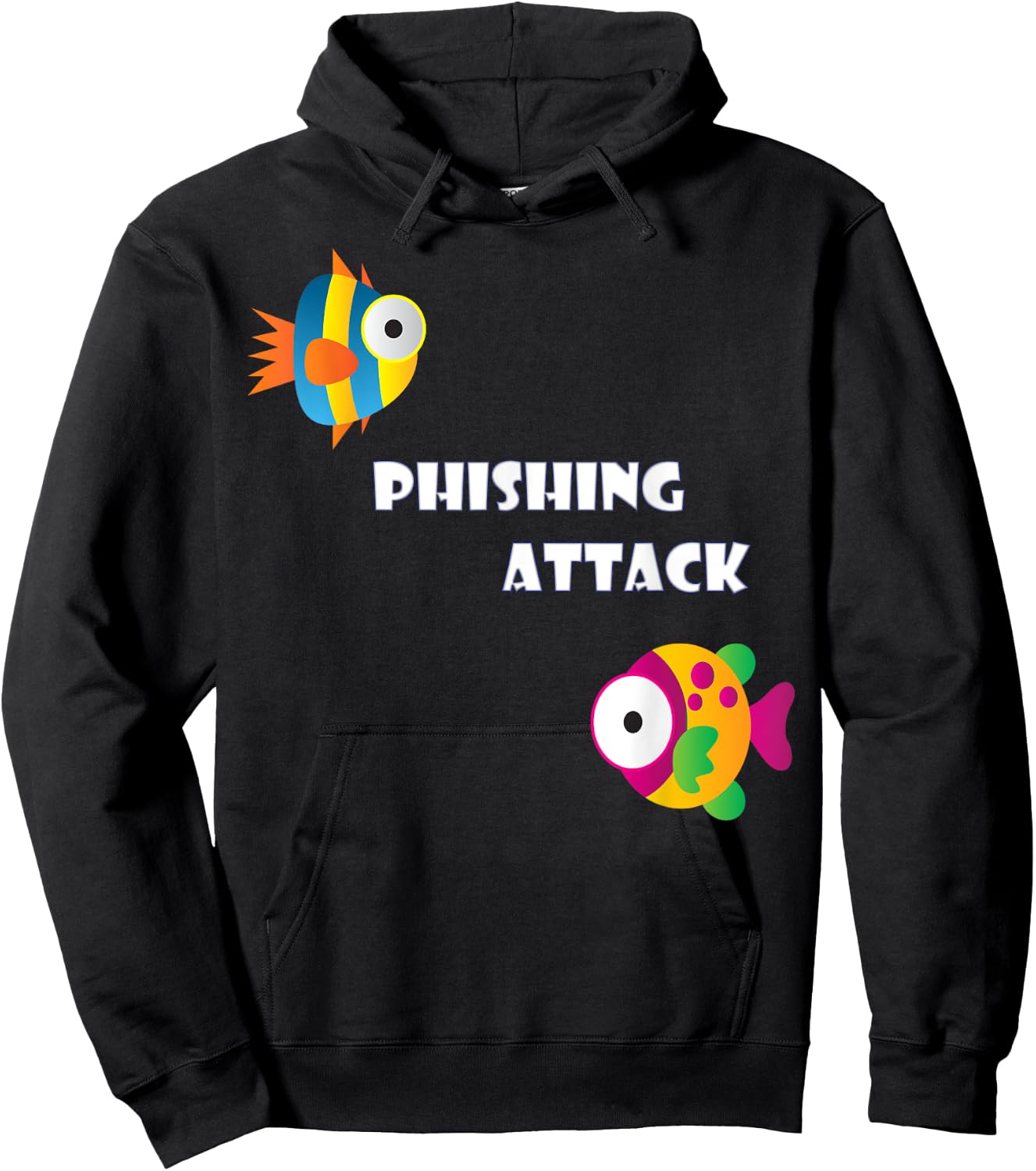 Phishing Attack - The best cyber security Hackers Hoodie - Hoodie | Black