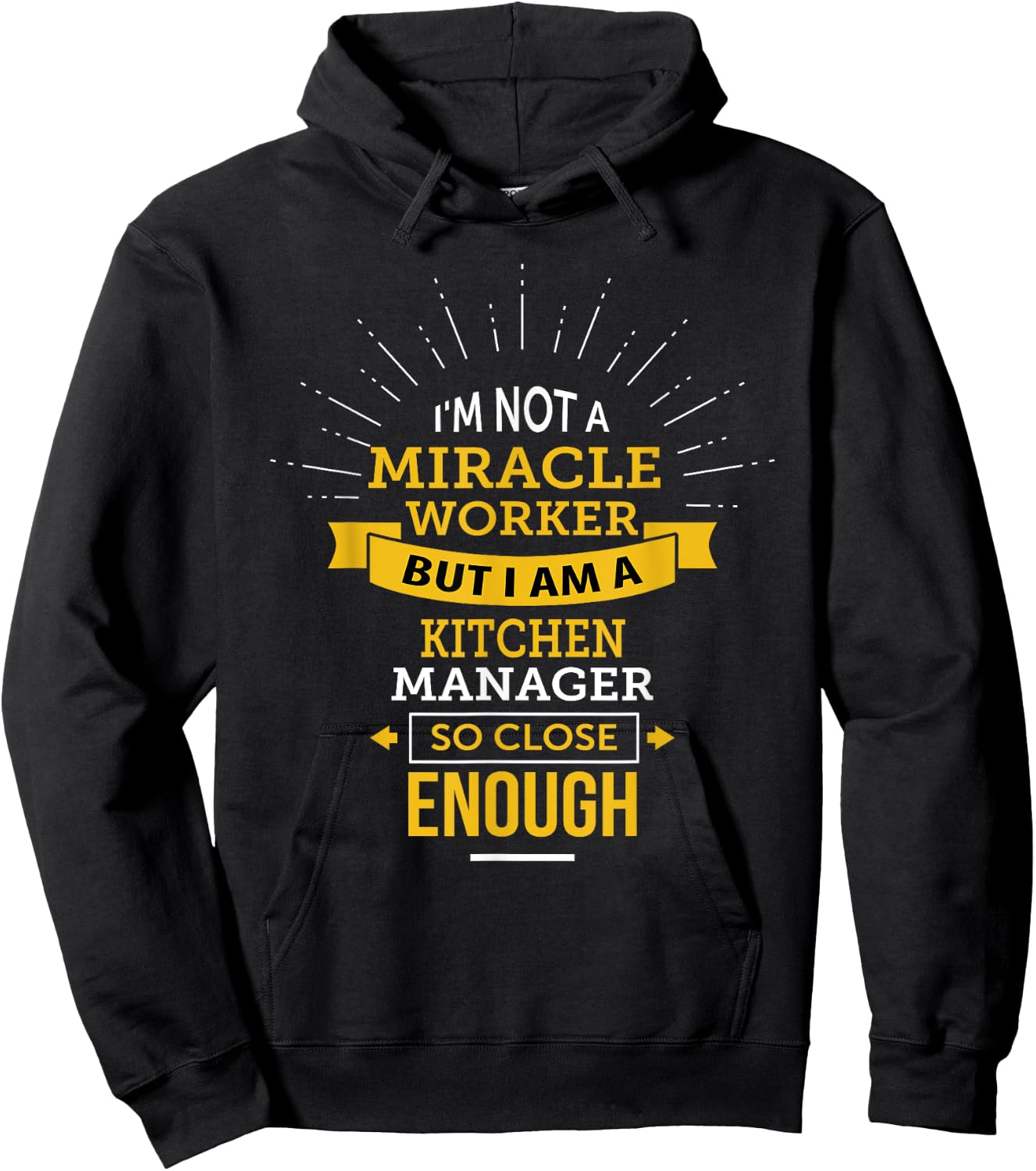 Funny Kitchen Manager Hoodie - Hoodie | Black